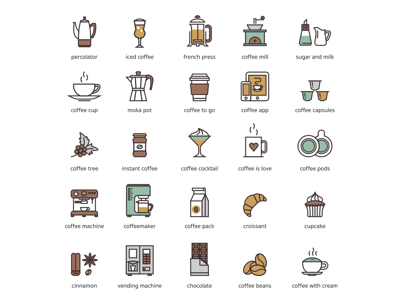 73 Coffee Icons 2