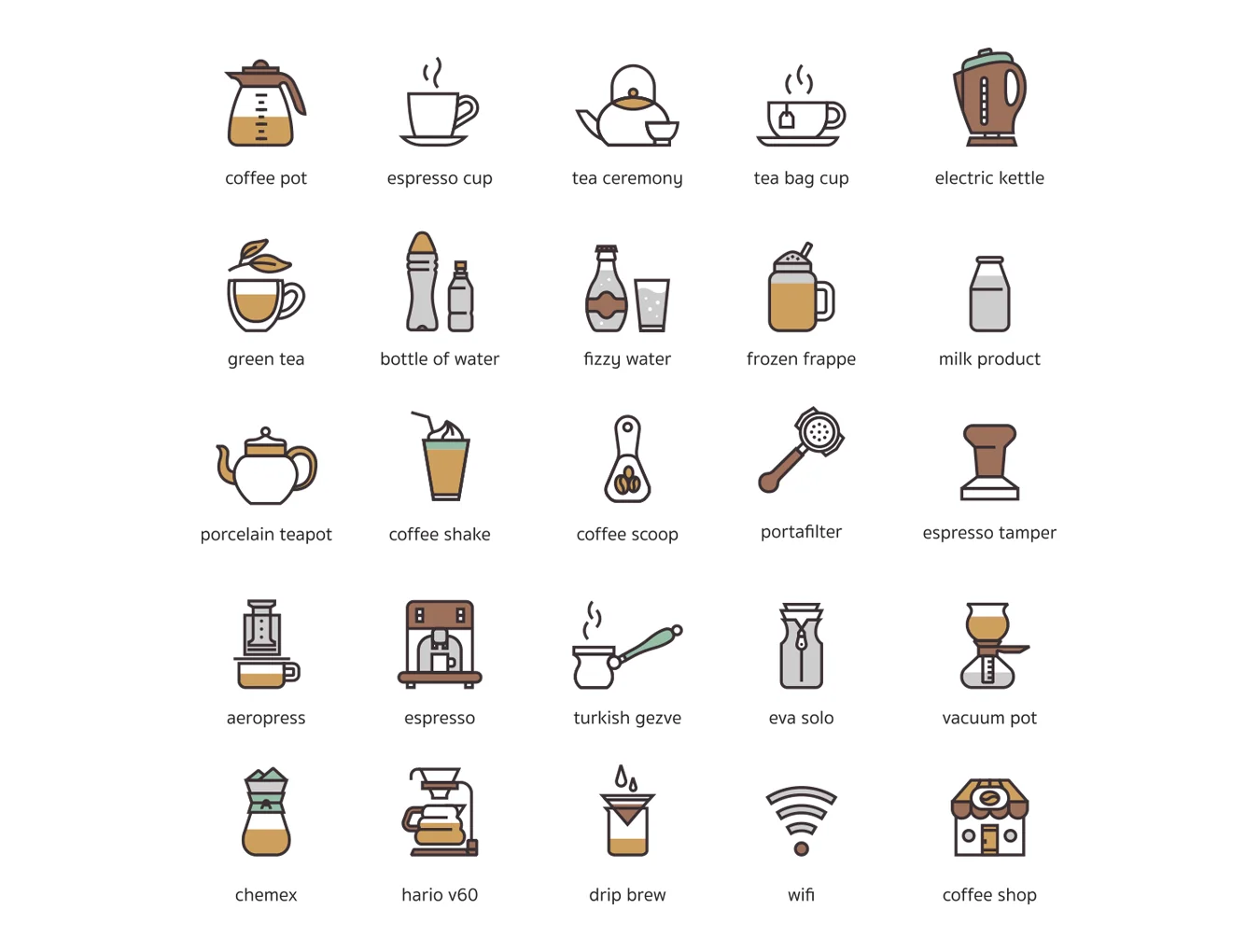 73 Coffee Icons 3