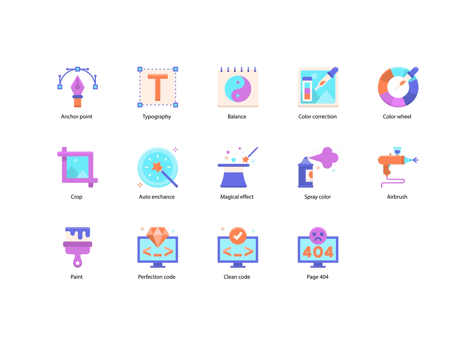 74 Design Icons | Violet Series 5