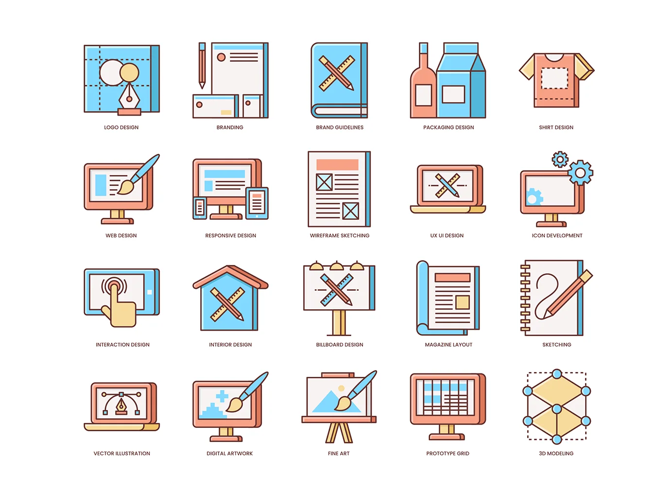 74 Design Icons | Honey Series 2