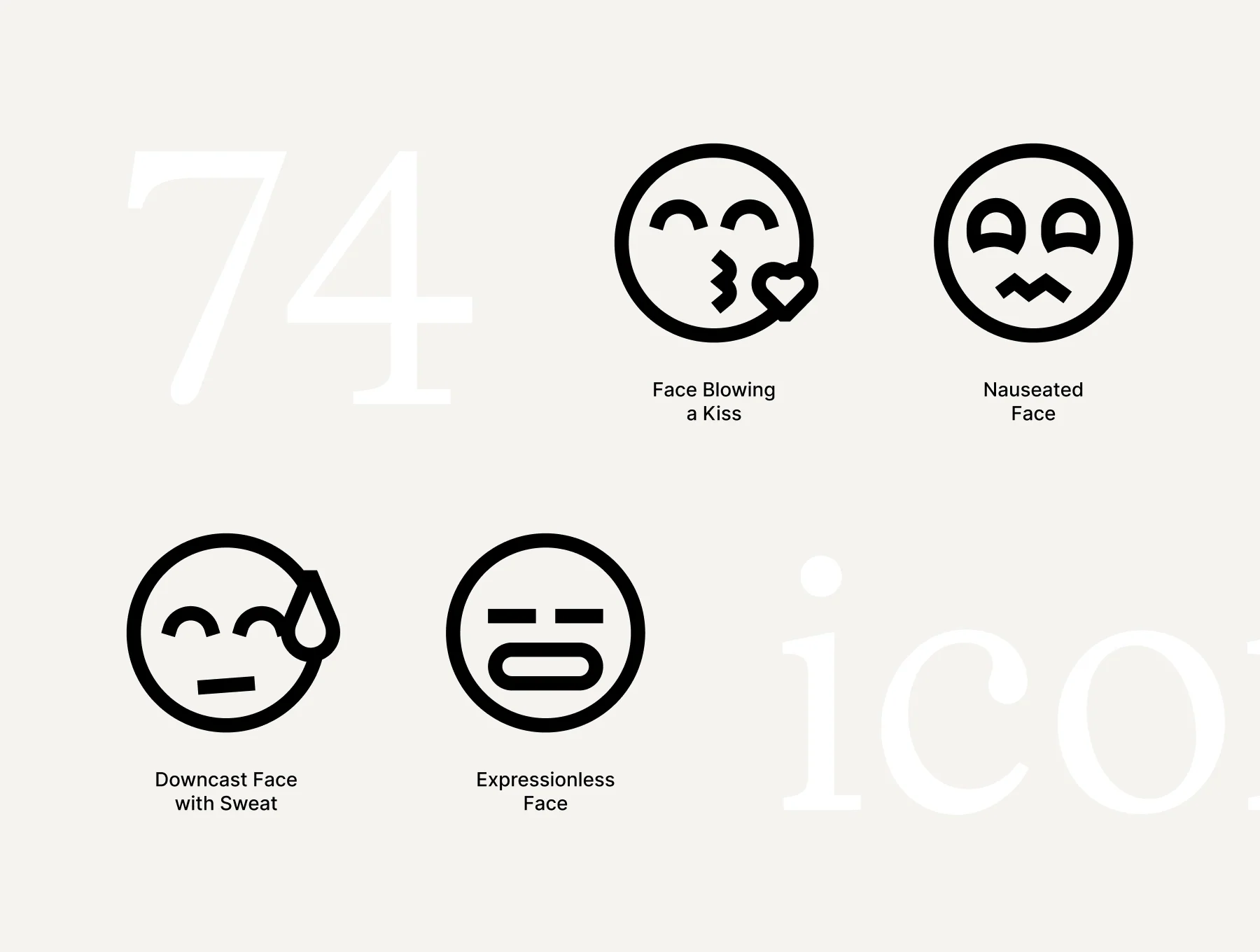 74 Emoticon Icons 2