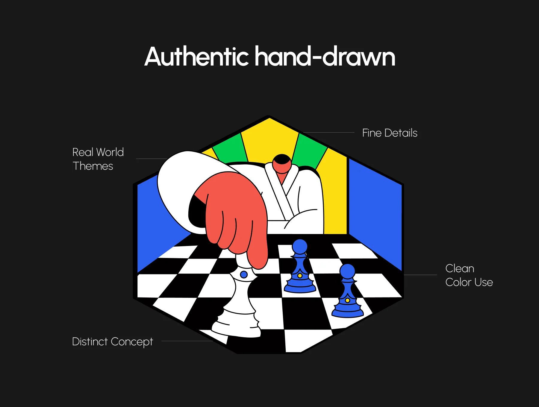 75 Chess Flat Illustrations 4