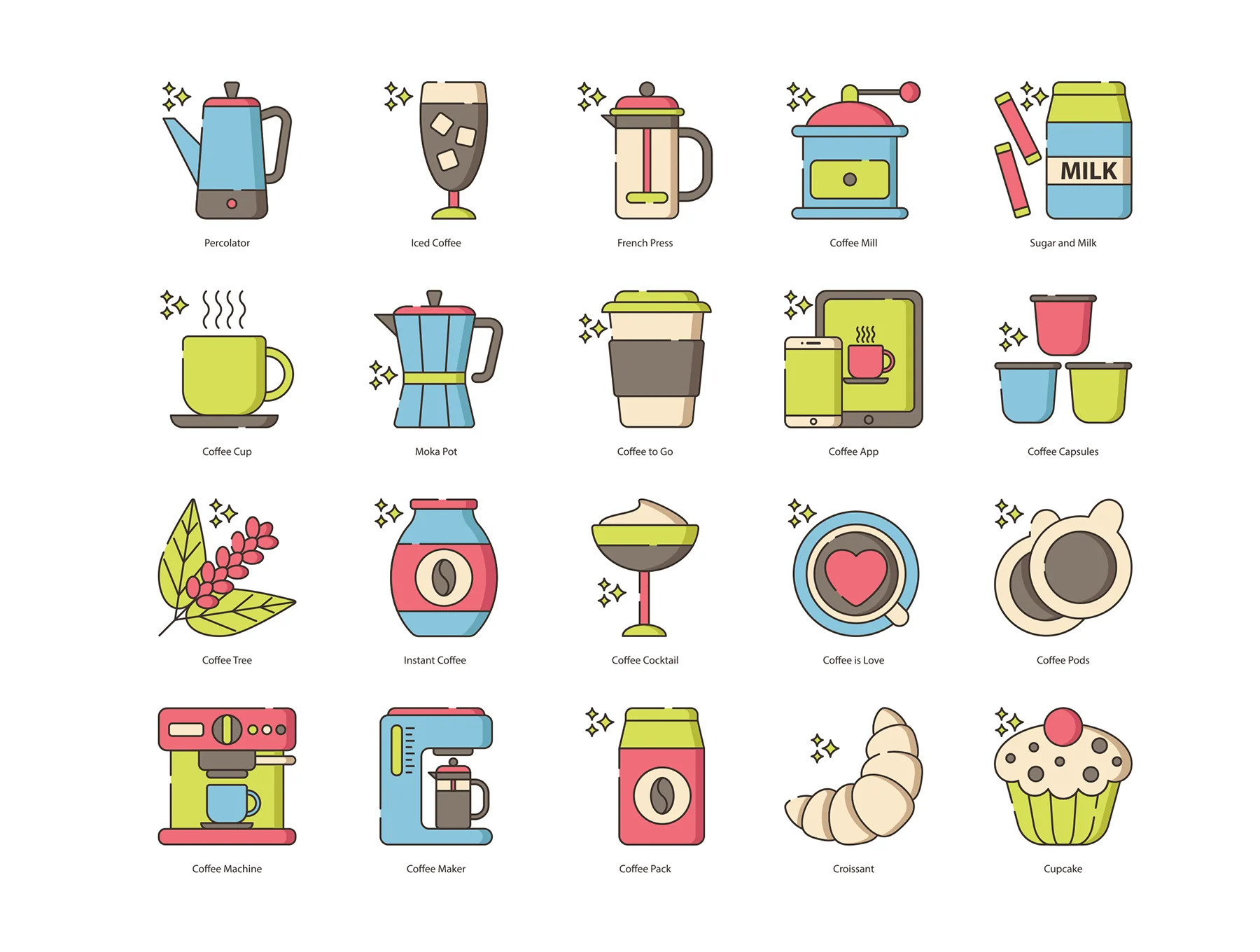 78 Coffee Icons | Hazel Series 2