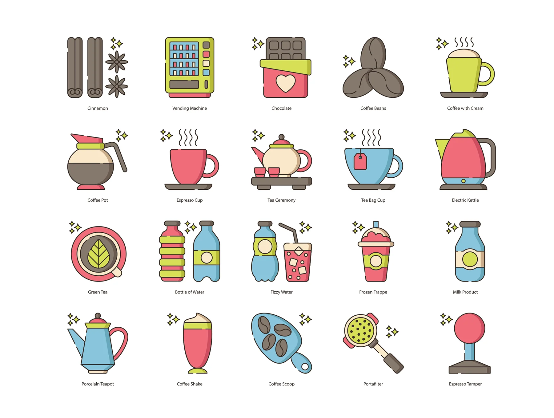 78 Coffee Icons | Hazel Series 3