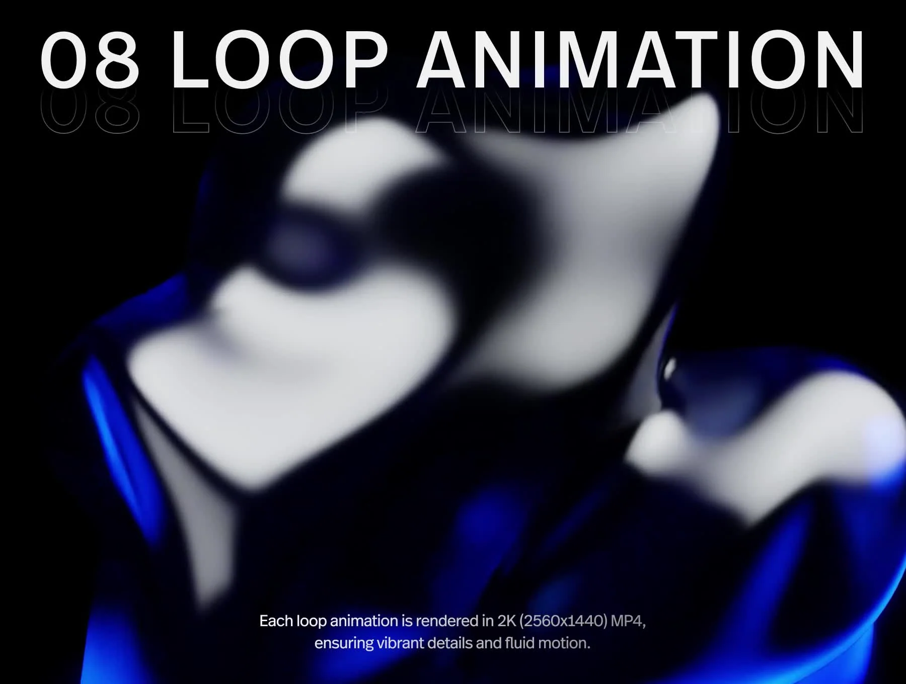 8 Chrome Bloom 3D Animation - 2K Resolution 2