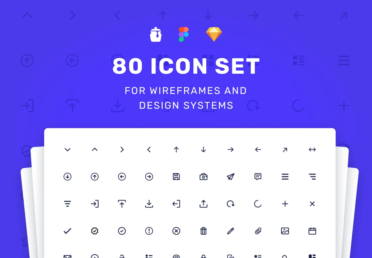 80 Dashboard UI Line Icon Set