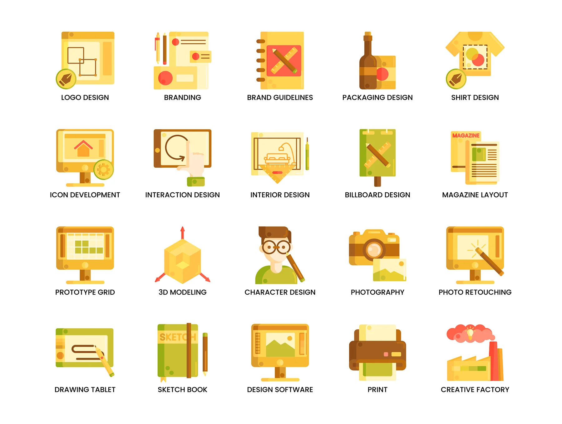 80 Design Icons | Caramel Series 2