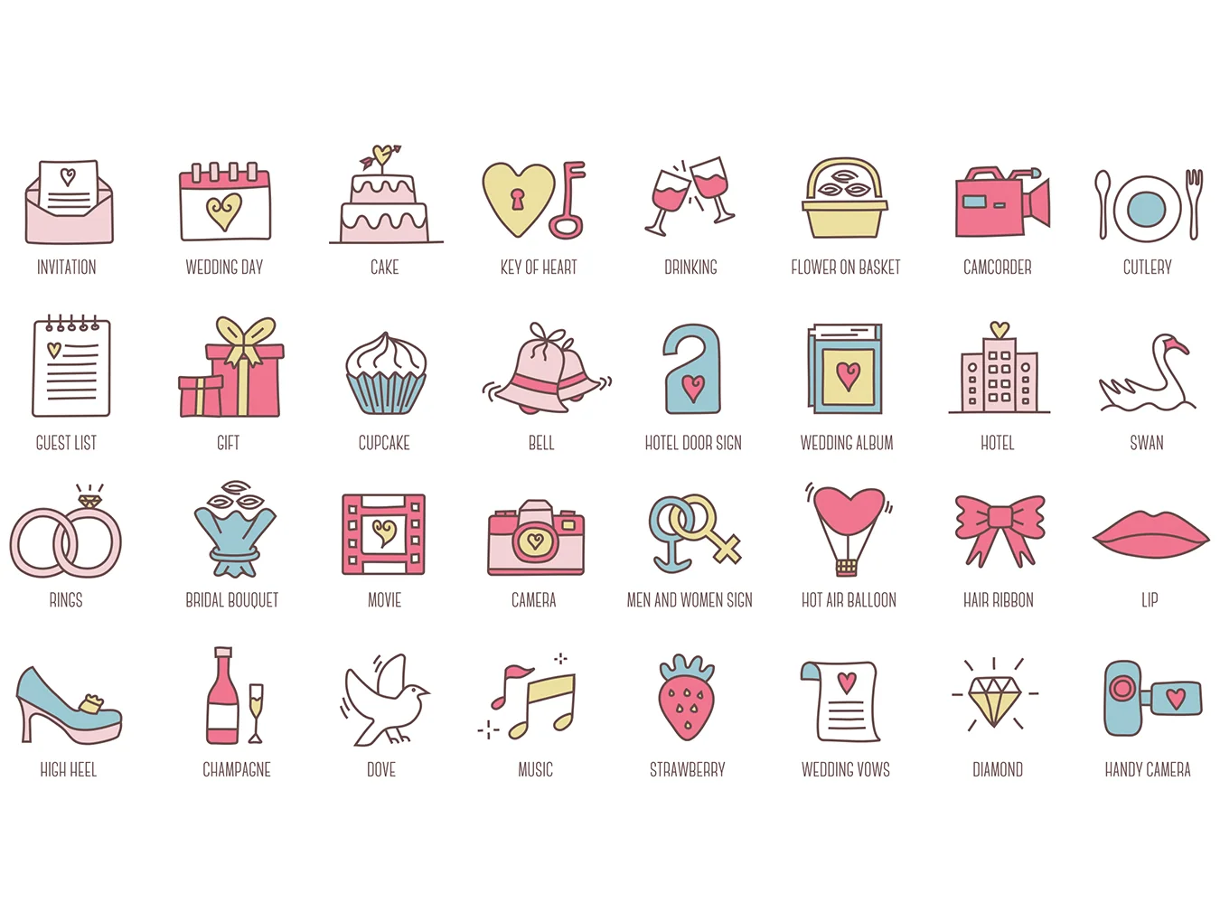 88 Wedding Icons 3