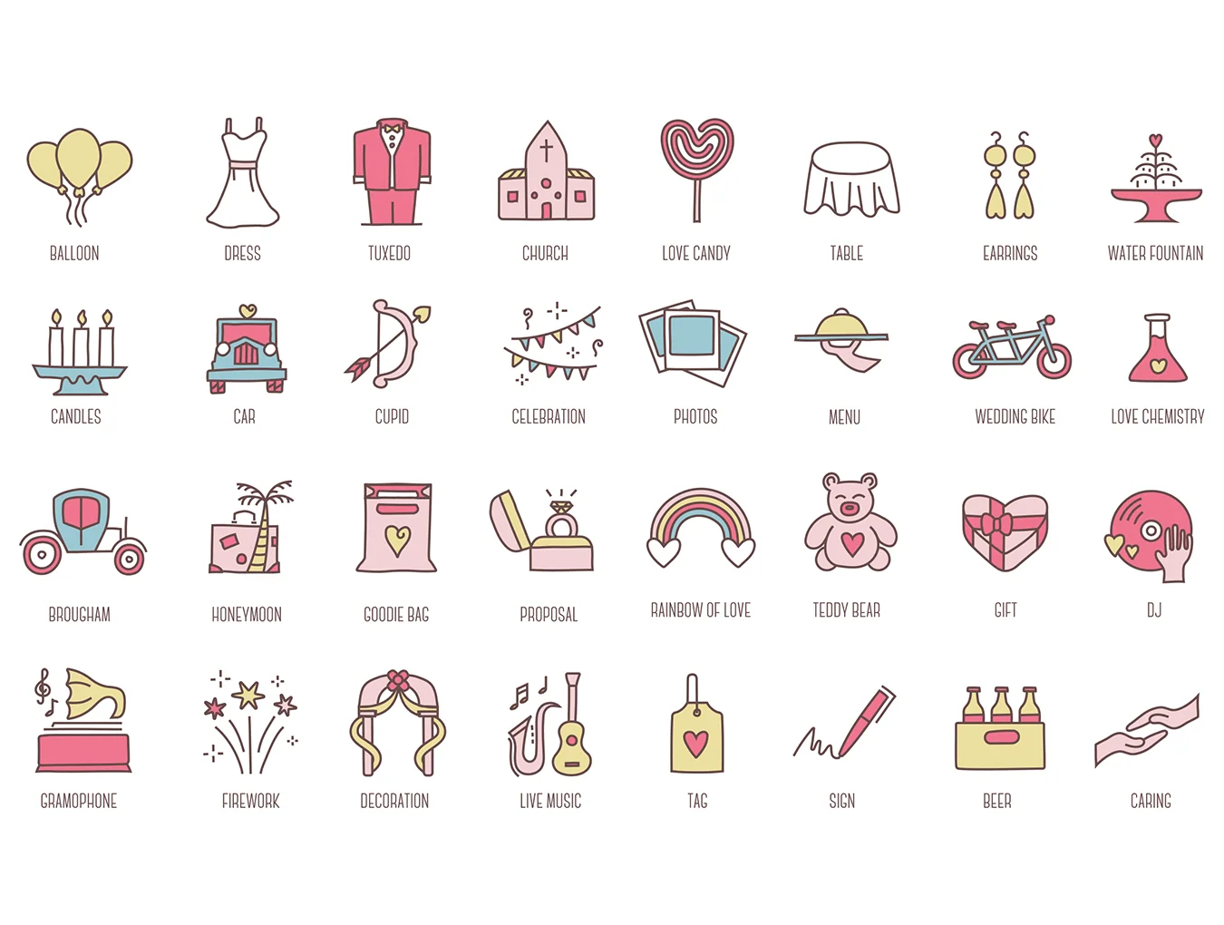 88 Wedding Icons 4