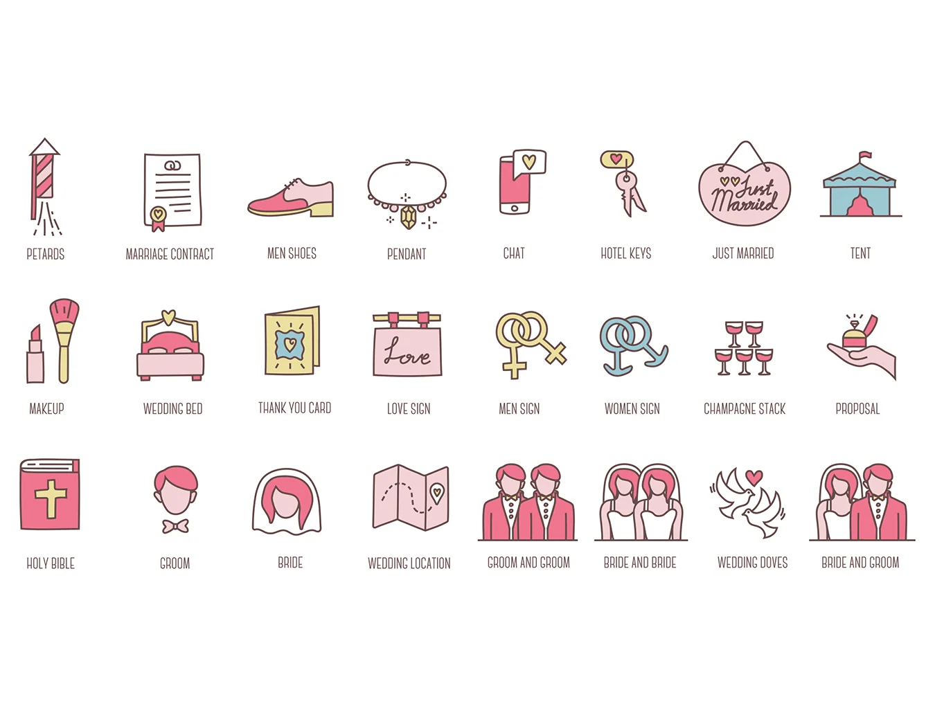 88 Wedding Icons 5