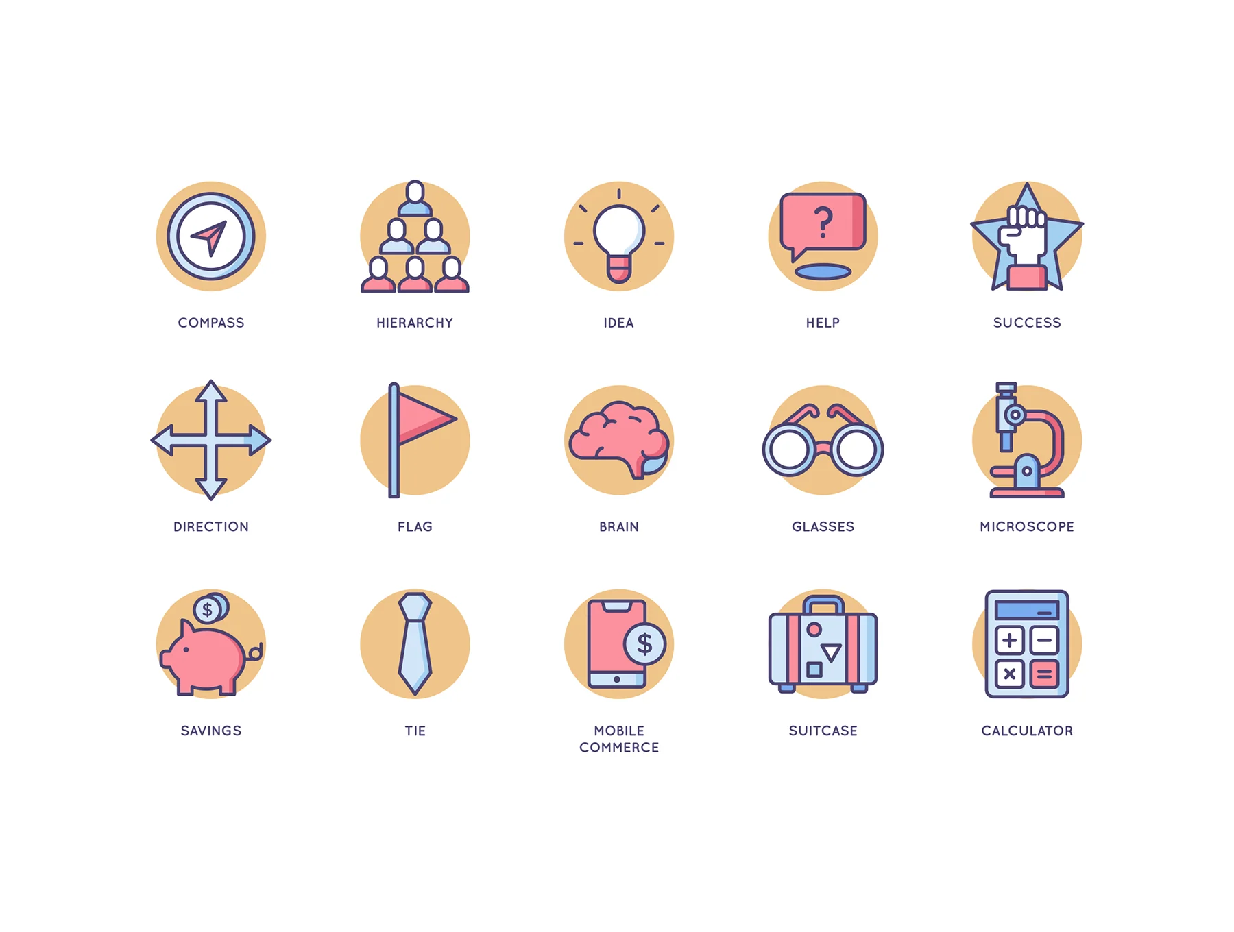 89 Startup Icons | Butterscotch Series 5