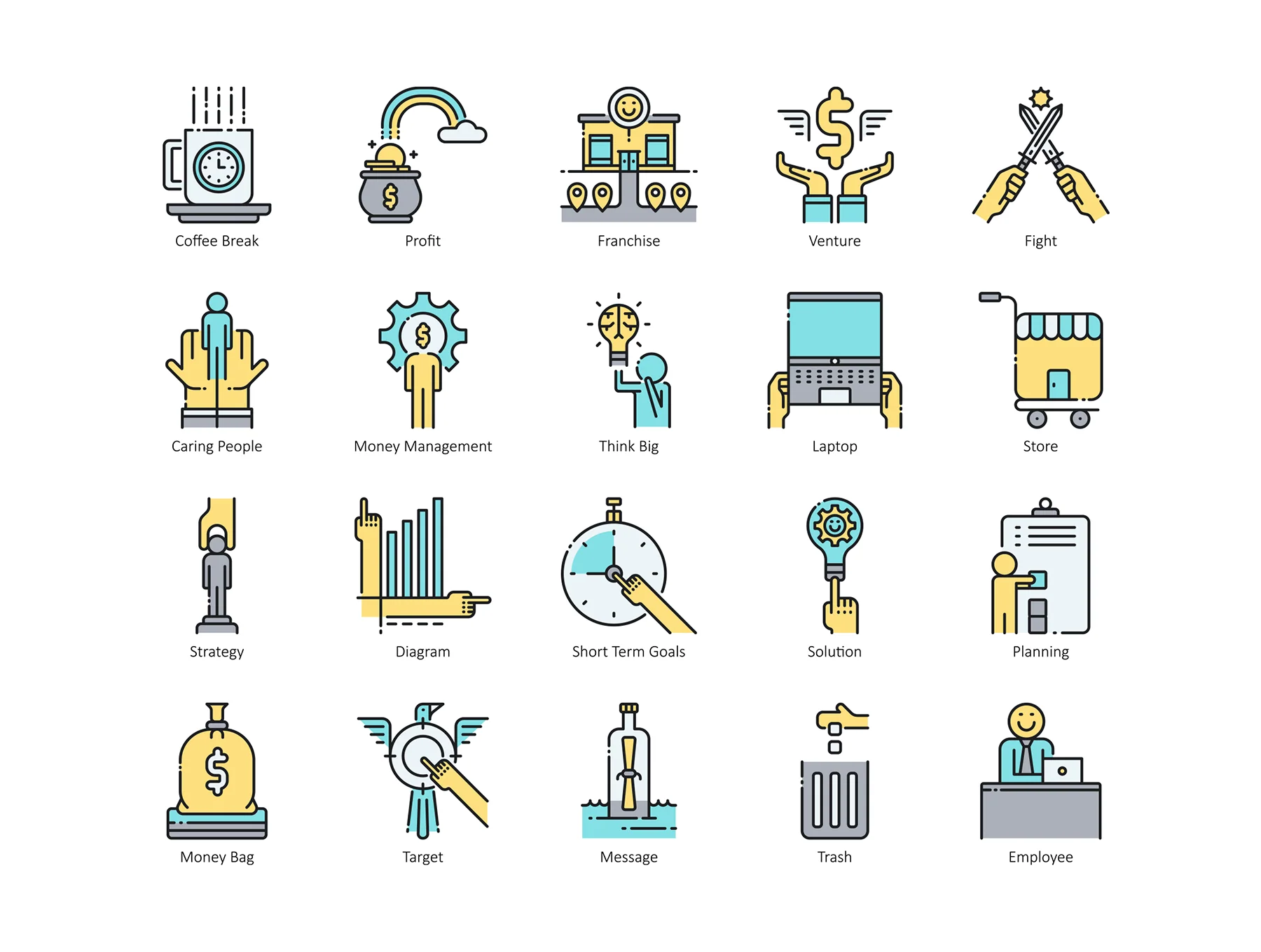 90 Startup Icons | Aqua Series 4