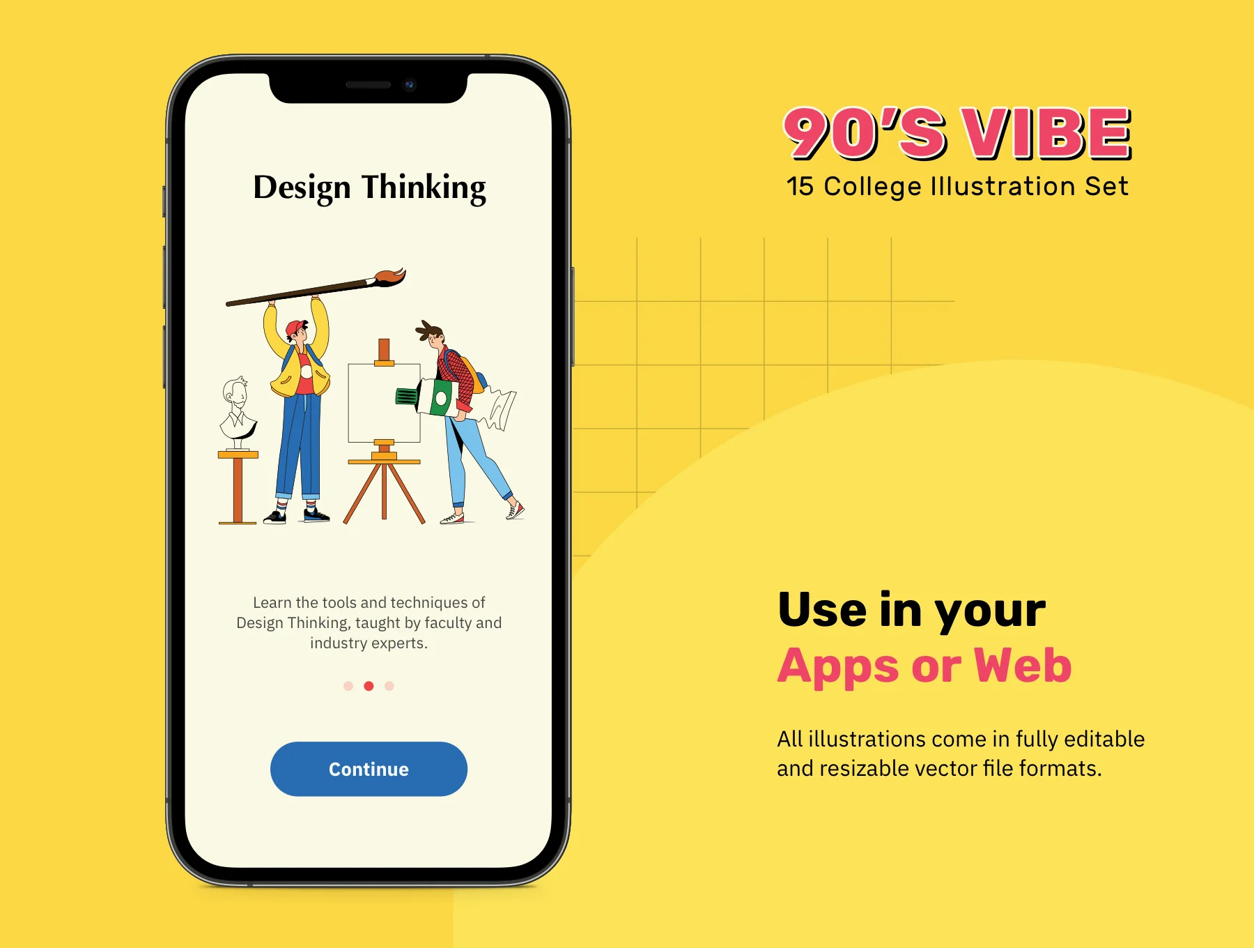 90's Vibes - College Illustrations 3