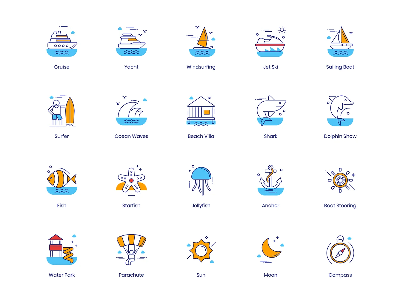 96 Travel Icons | ColorPop Series 4