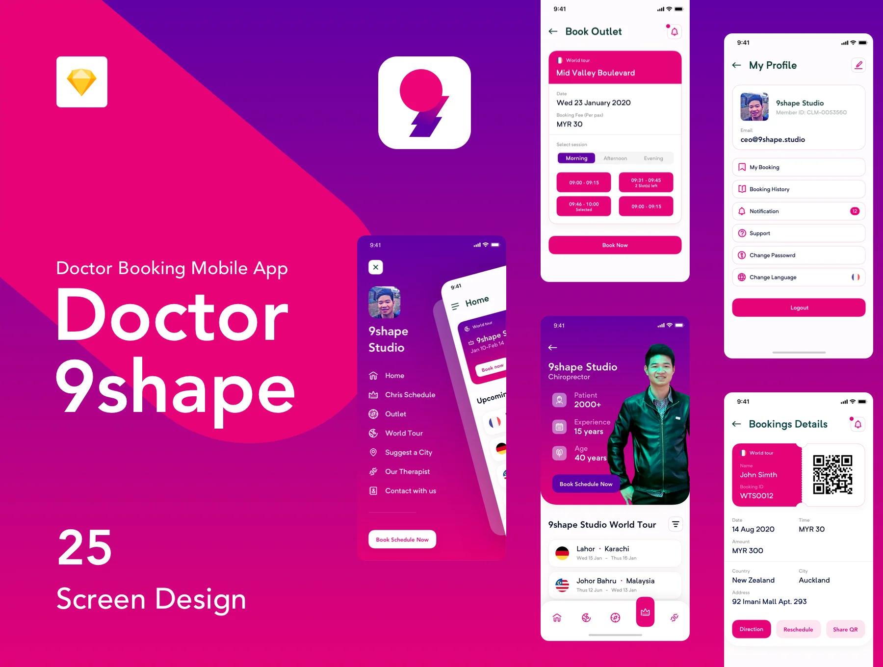 9shape Doctor Booking Apps IOS Ui Kit