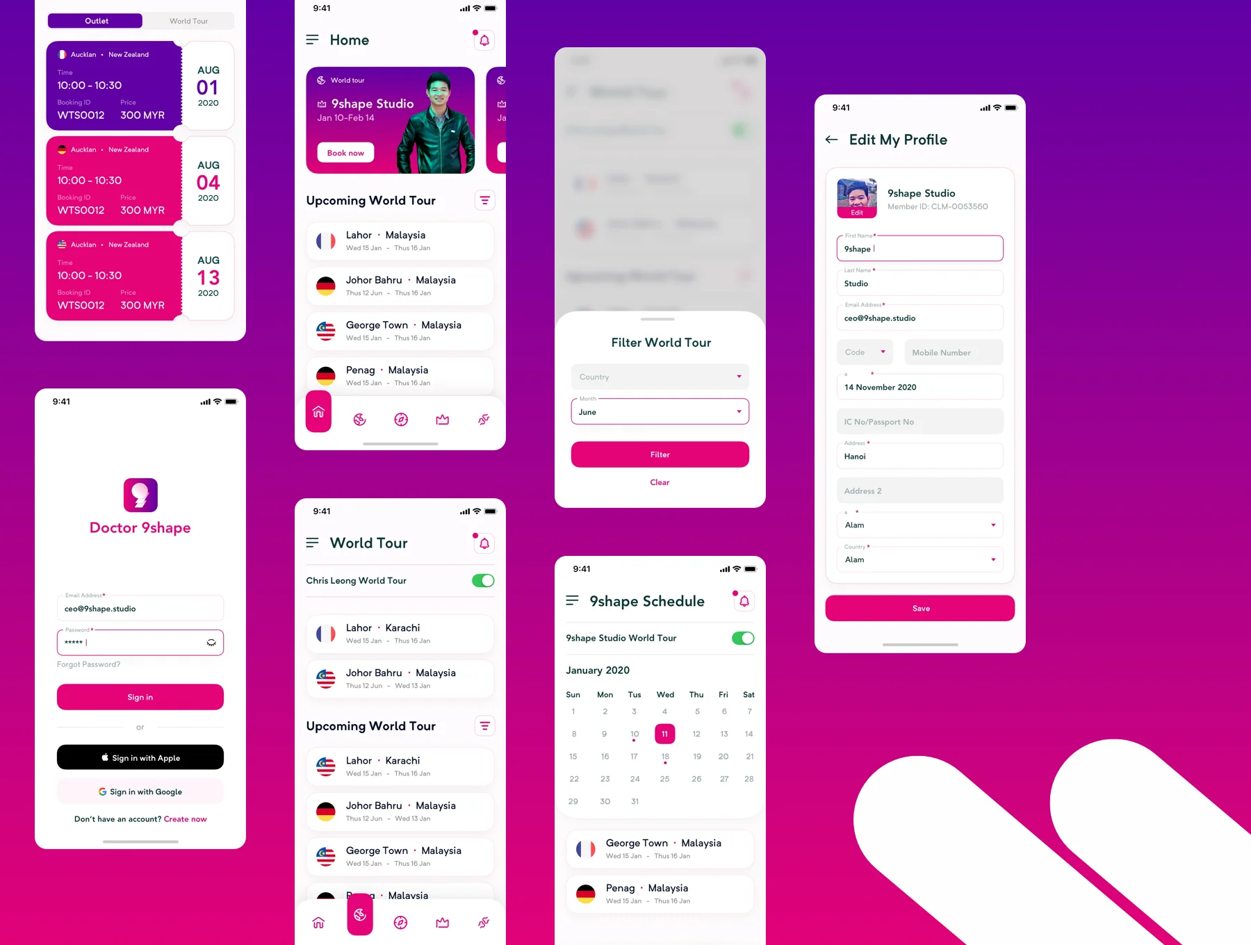 9shape Doctor Booking Apps IOS Ui Kit 2