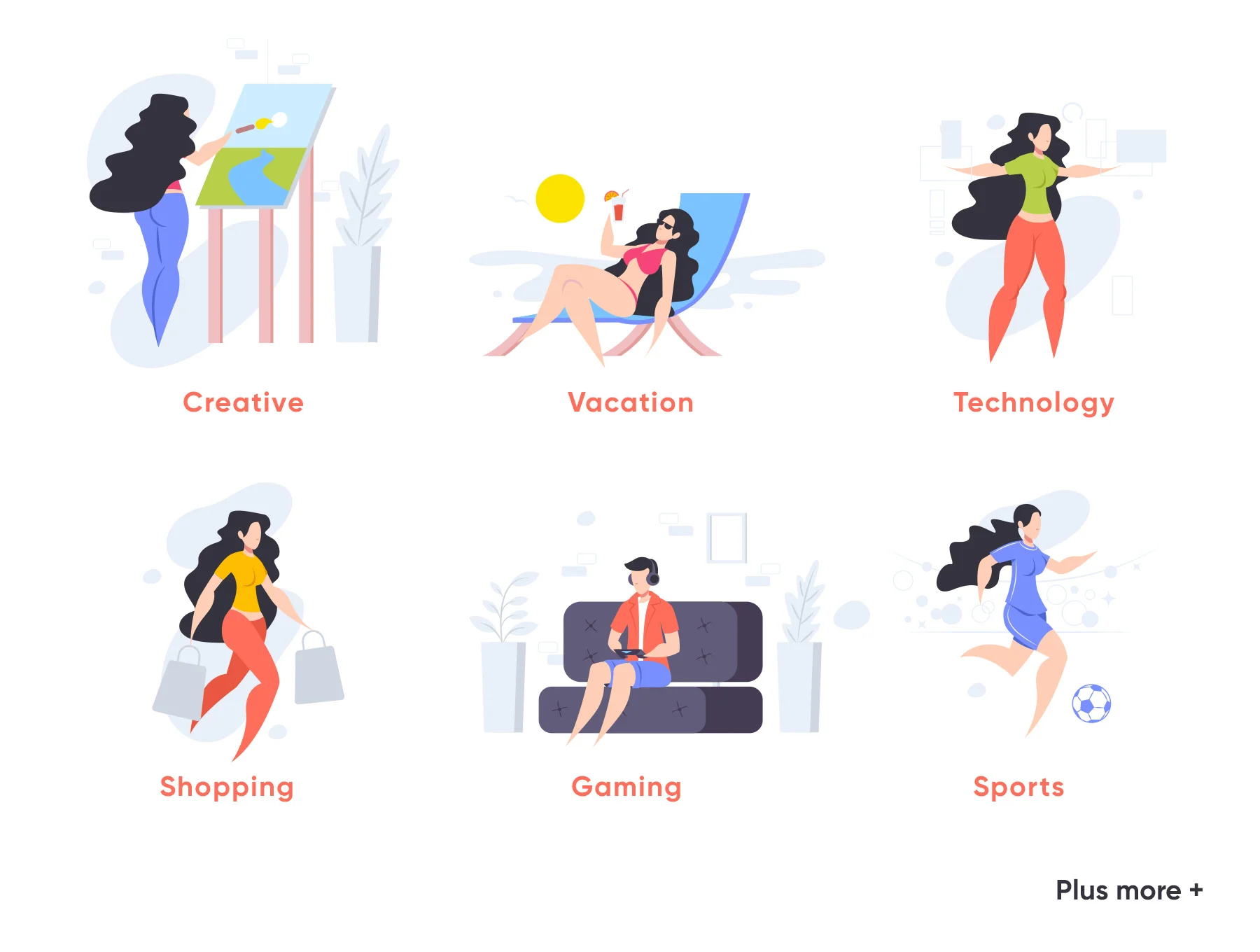 A Day in the Life - illustration Pack 5