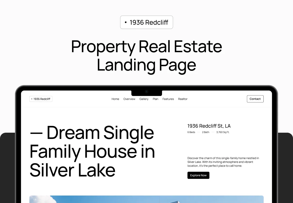 Real Estate Property Landing Page — 1936 Redcliff