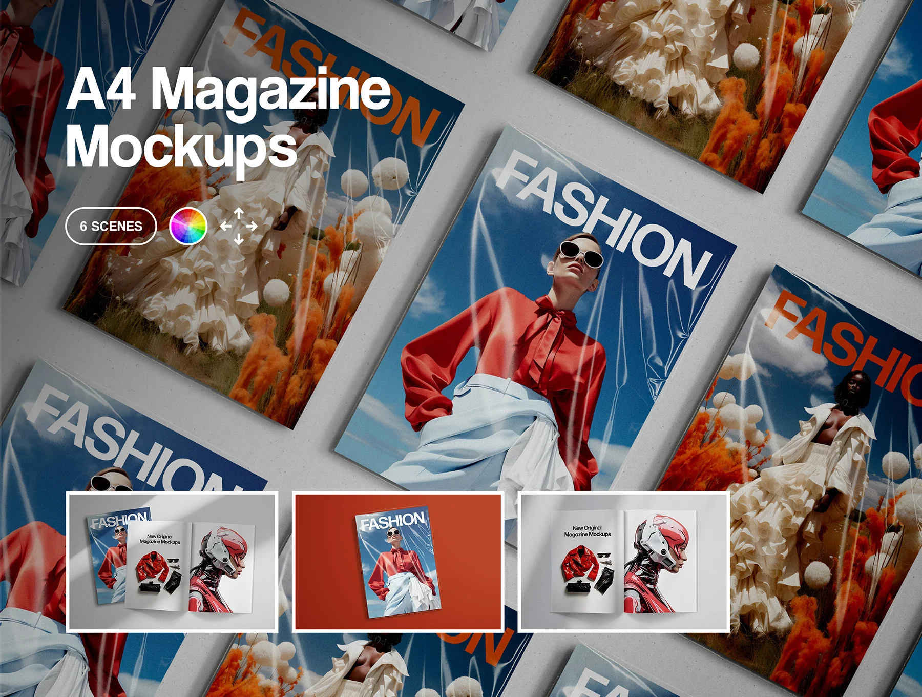 A4 Magazine Mockups