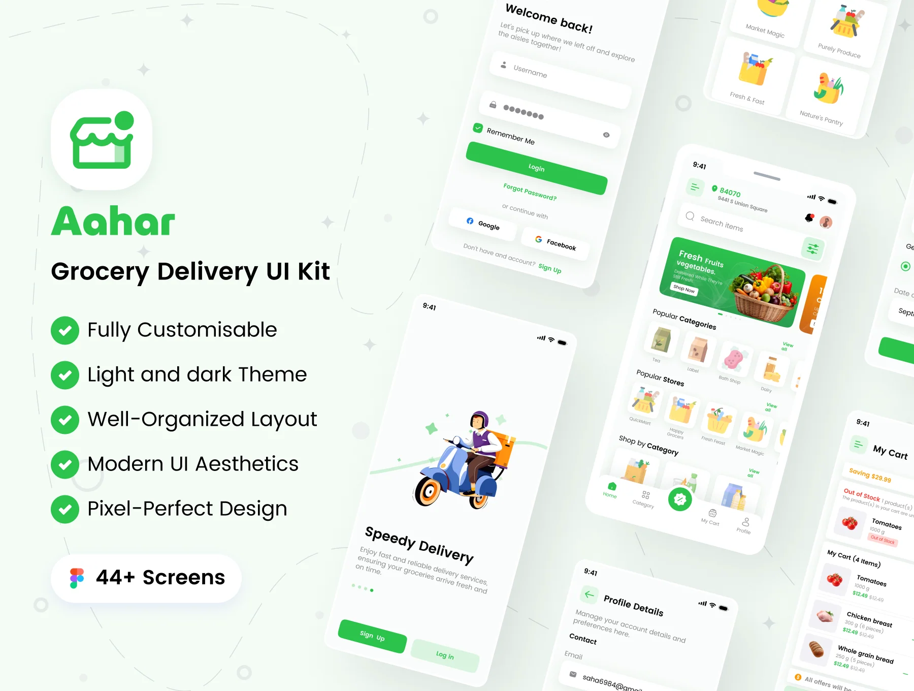 Aahar – Grocery Delivery UI Kit
