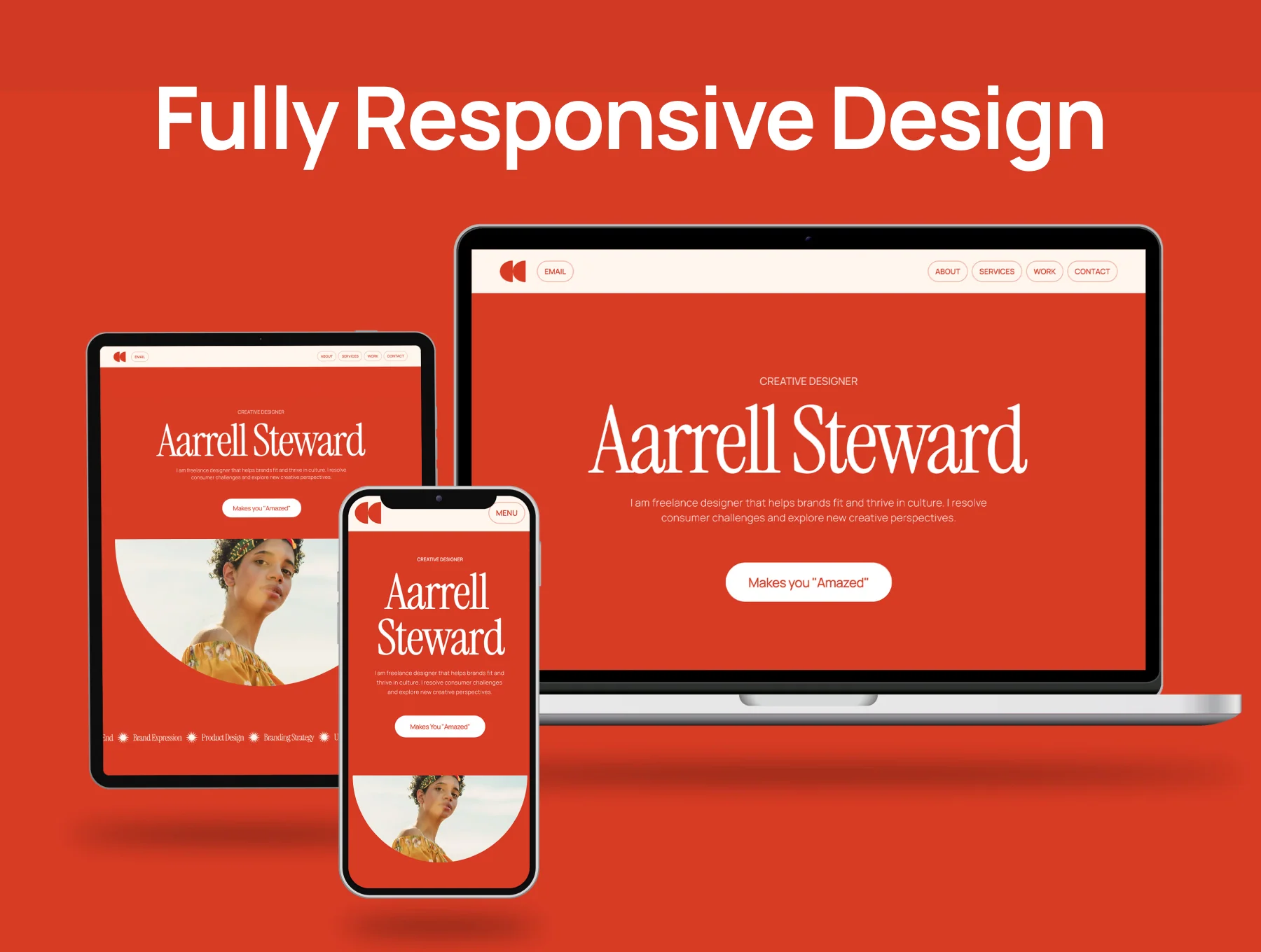 Aarrell Steward - Portfolio  Template 3