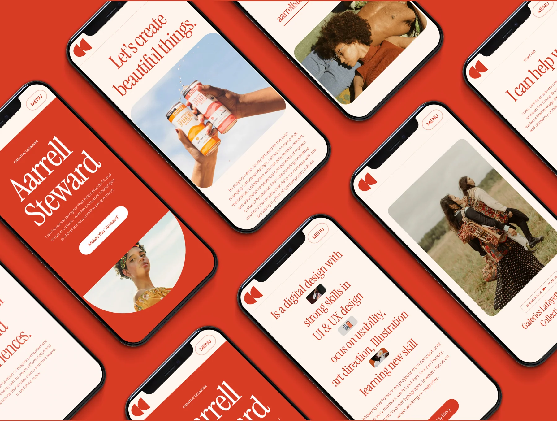 Aarrell Steward - Portfolio  Template 4
