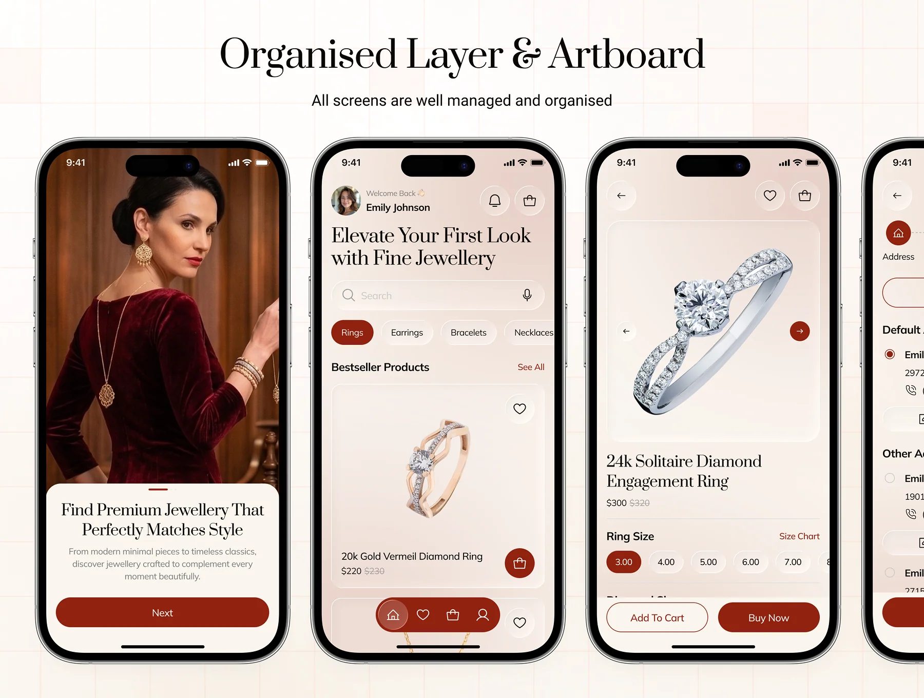 Aarvn - Jewellery Ecommerce App UI Kit 3