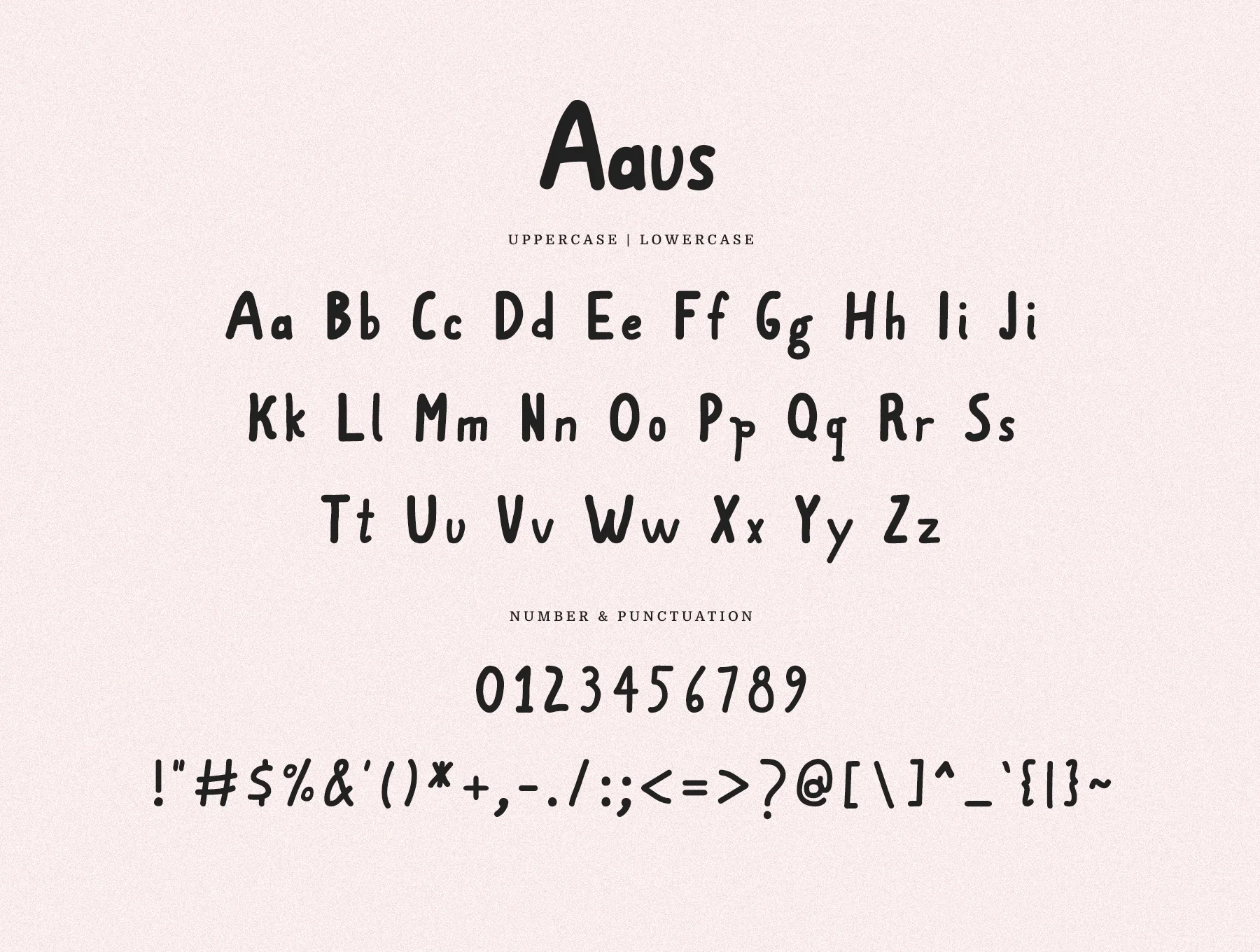 Aaus Handmade Brush Font 10