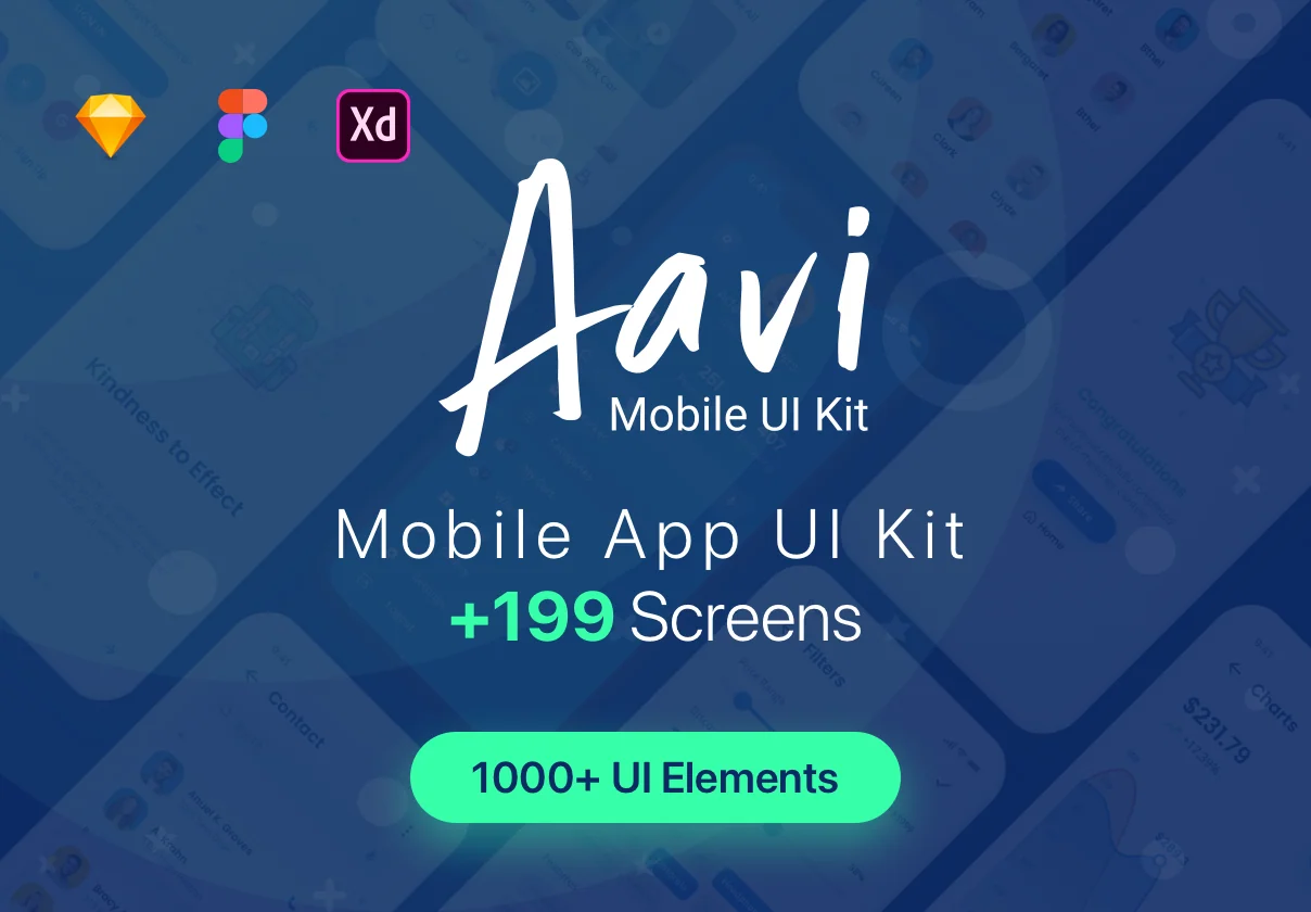 Aavi Mobile App UI Kit