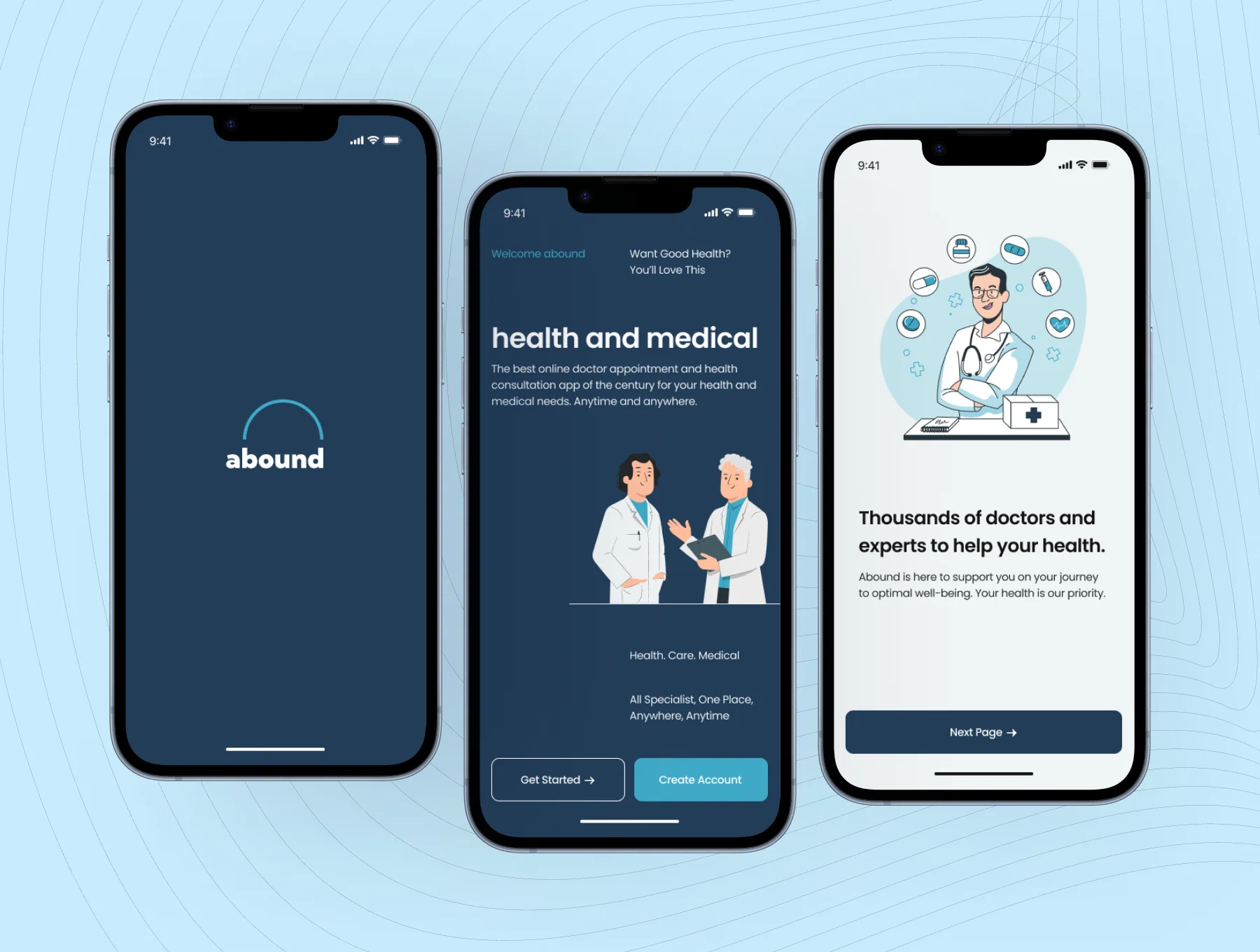 Abond-Medical App UI Kit 3