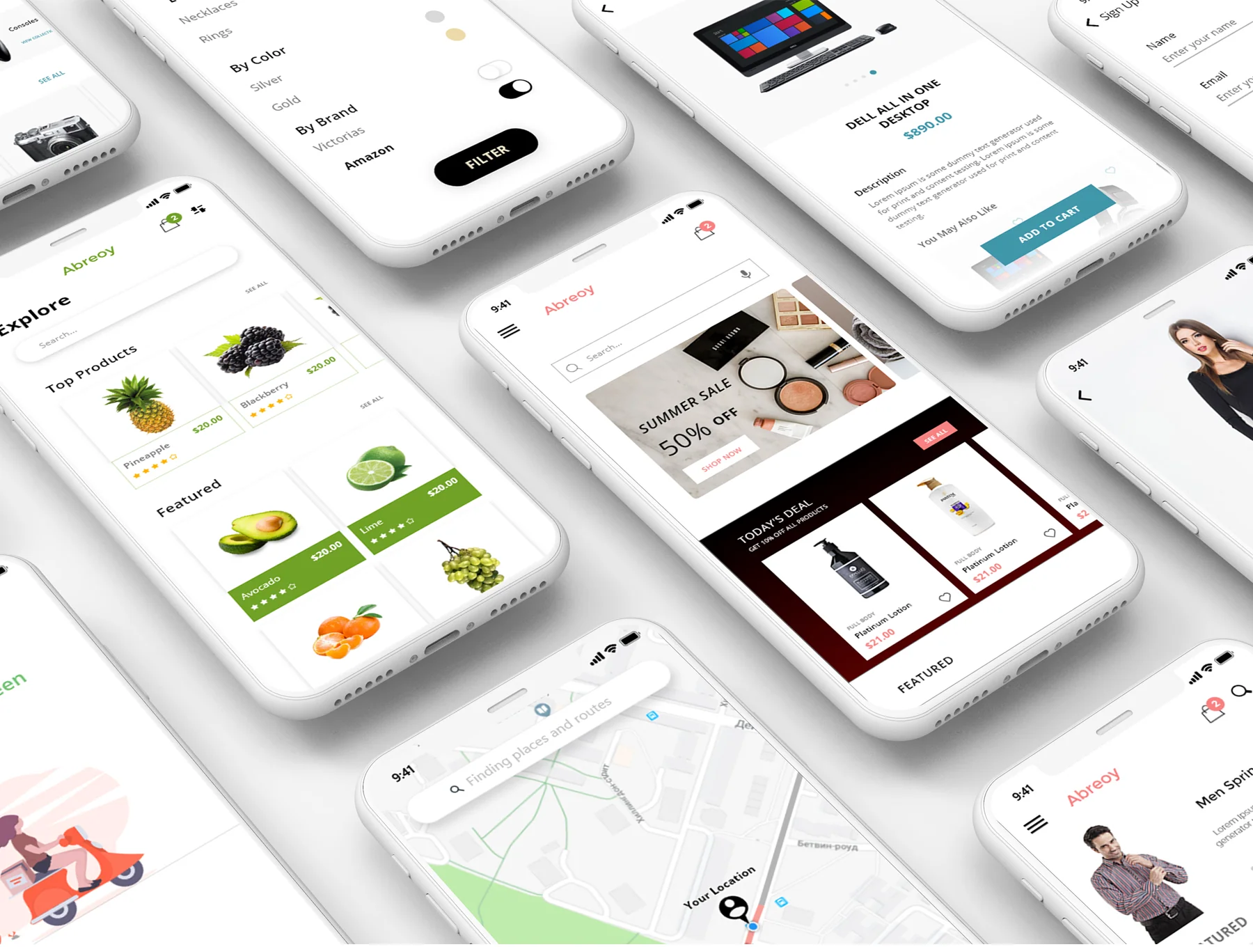 Abreoy E-Commerce UI Kit 5