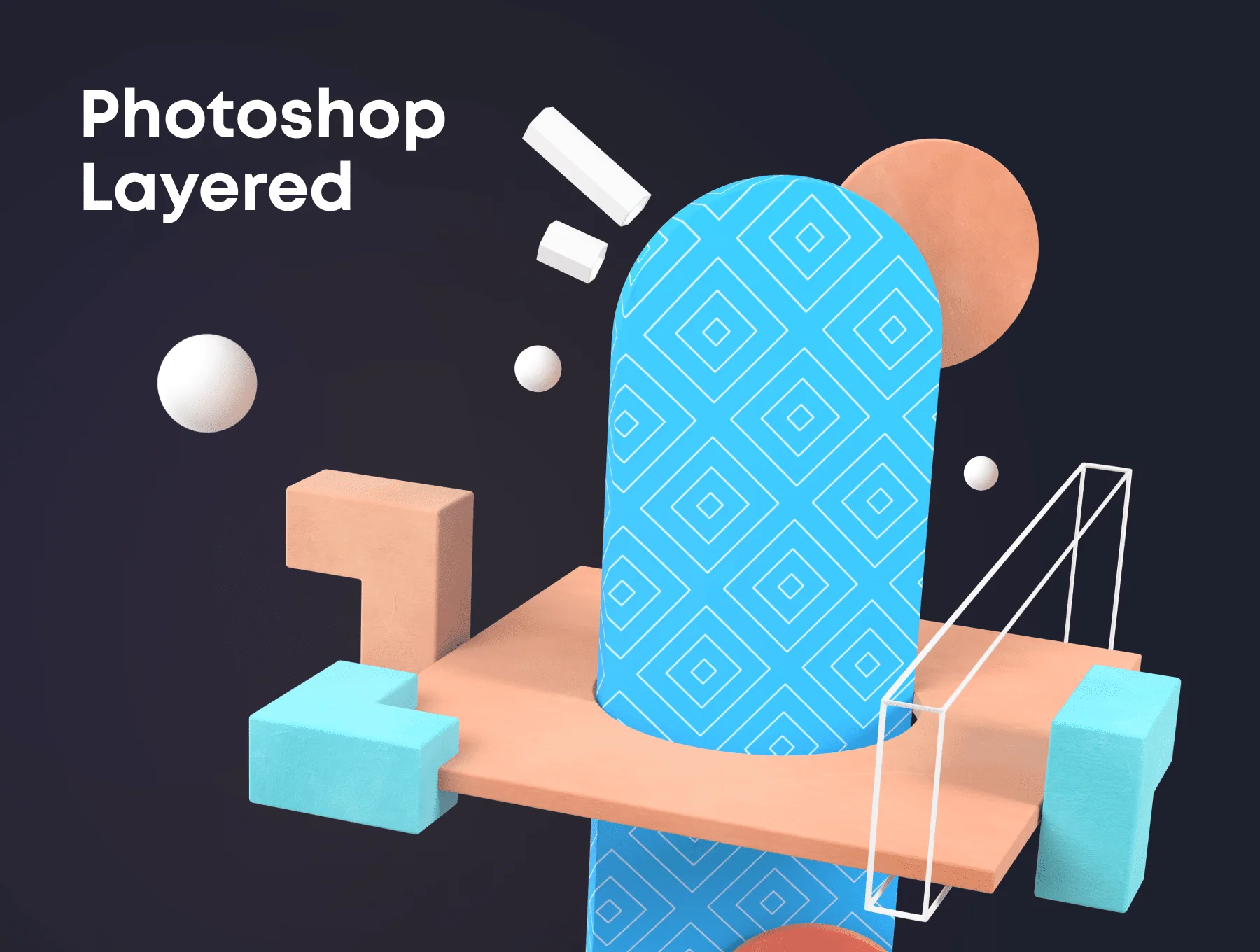 3D Abstract Compositions 4