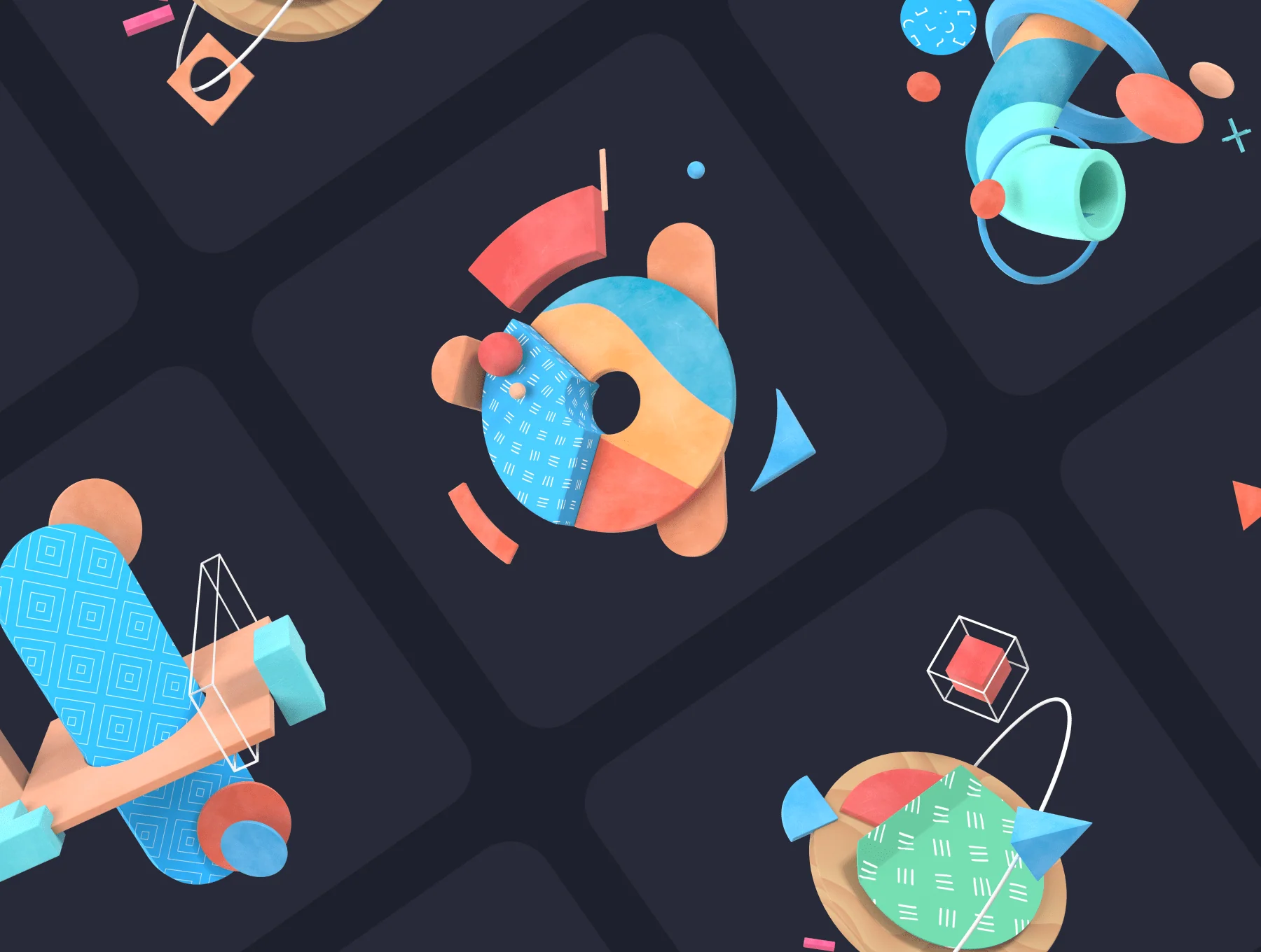 3D Abstract Compositions 8