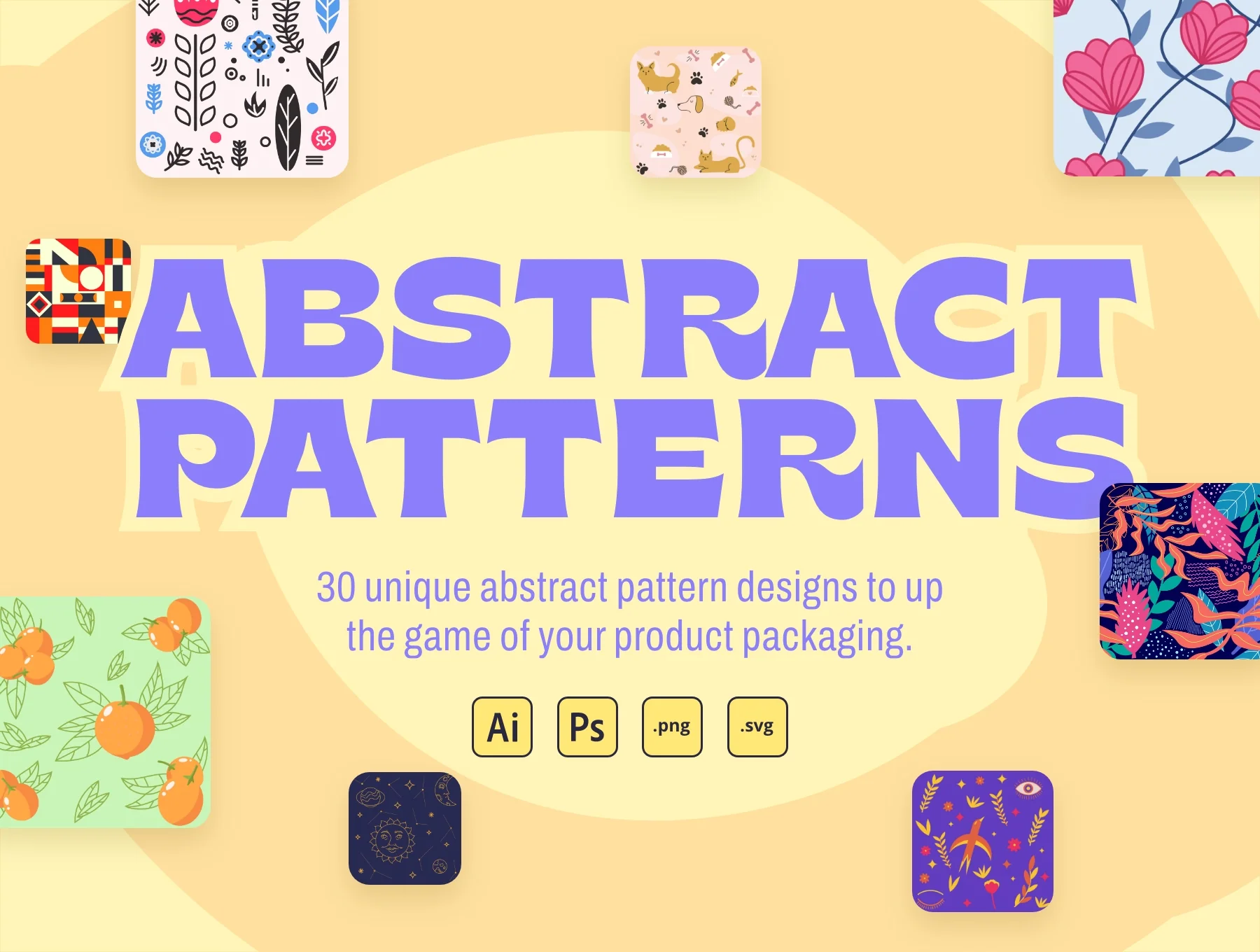 Abstract pattern design collection pack