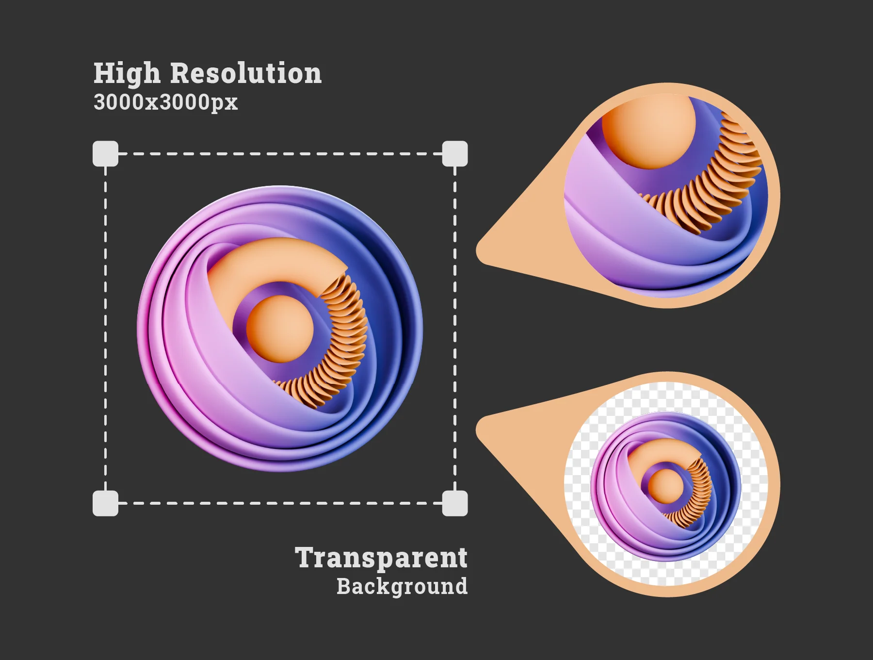Abstract Shapes 3d Illustration Pack 2