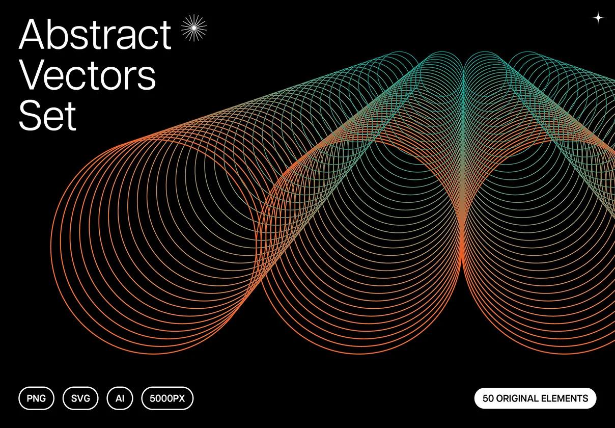 Abstract Twirls Elements Pack