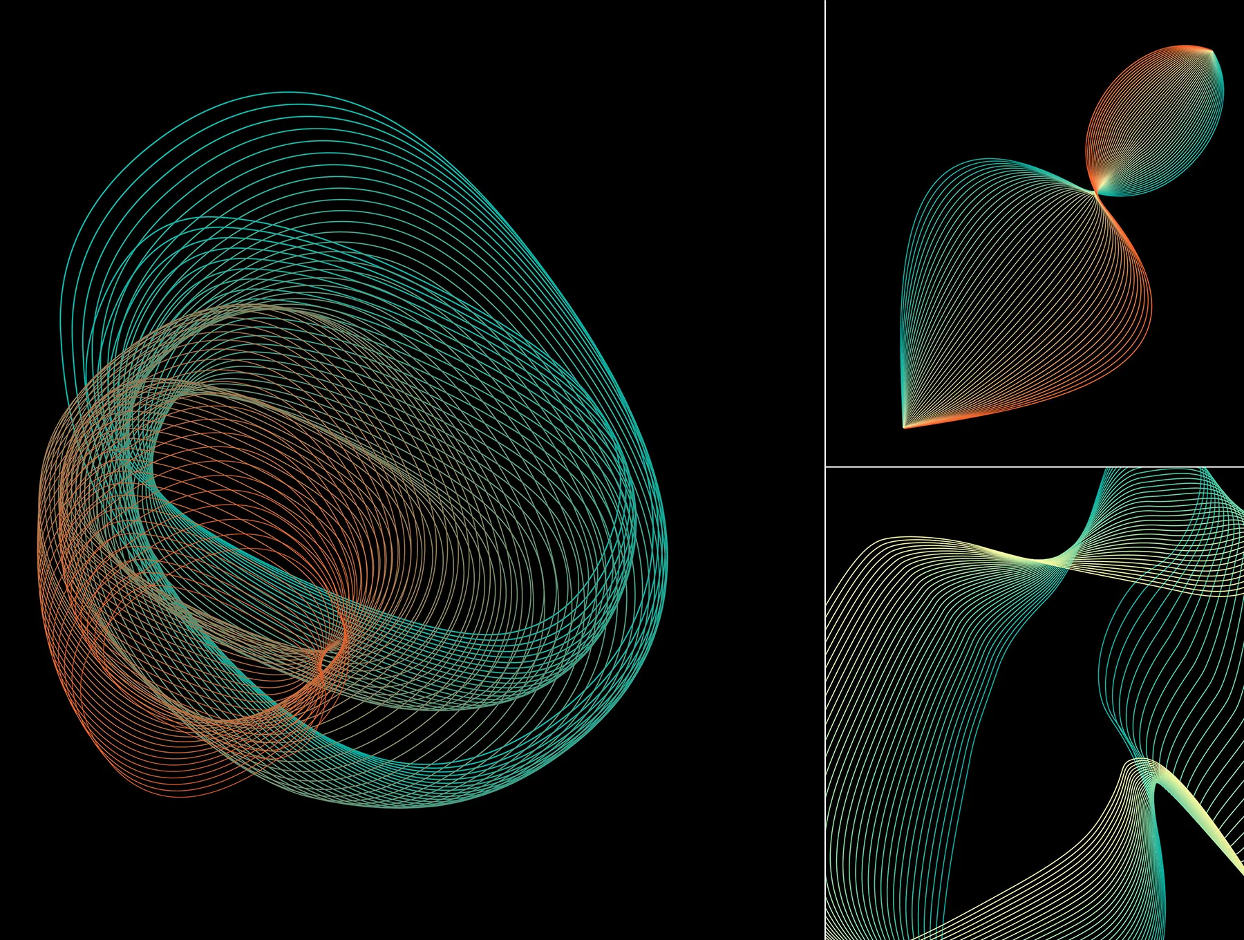 Abstract Twirls Elements Pack 4