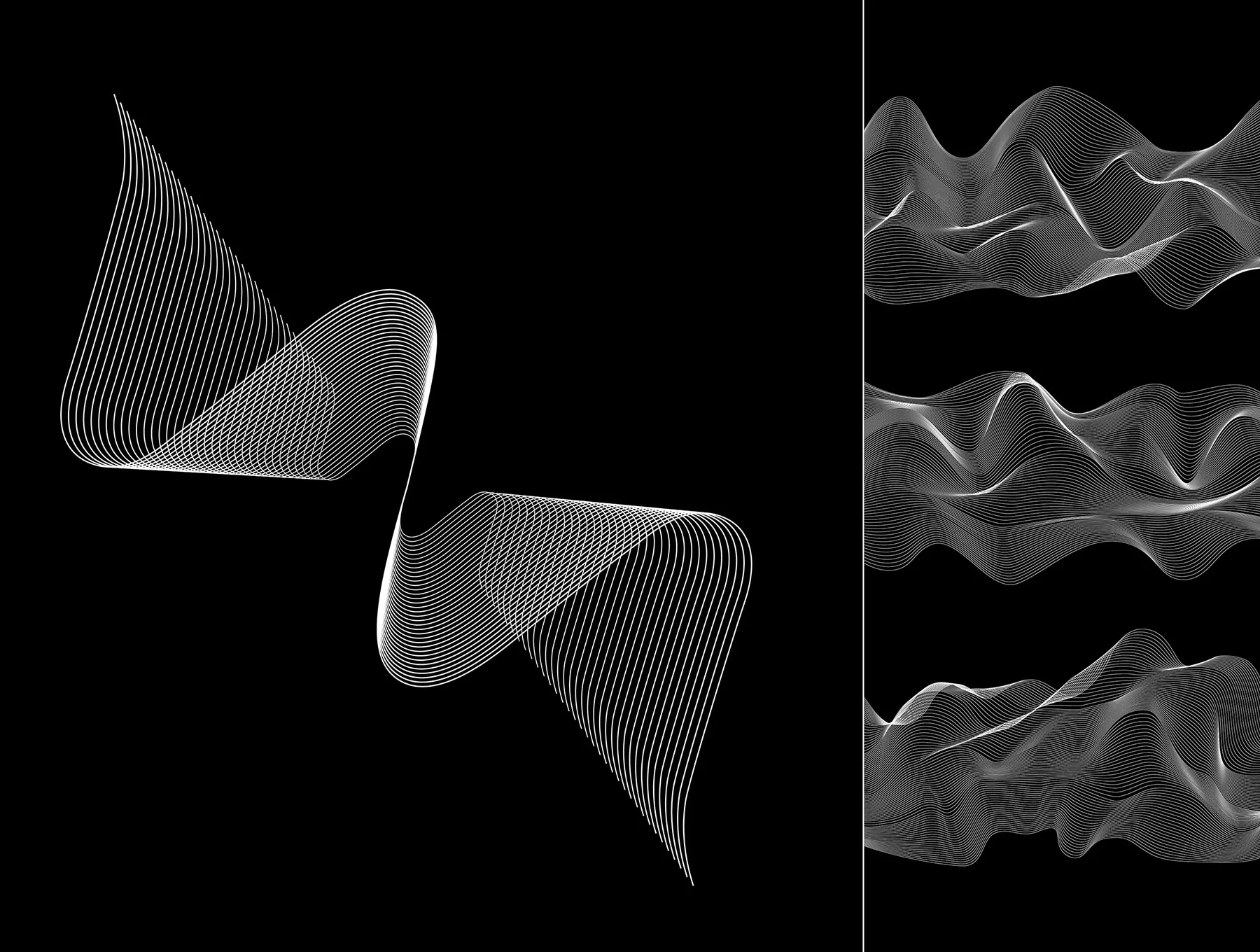 Abstract Twirls Elements Pack 6