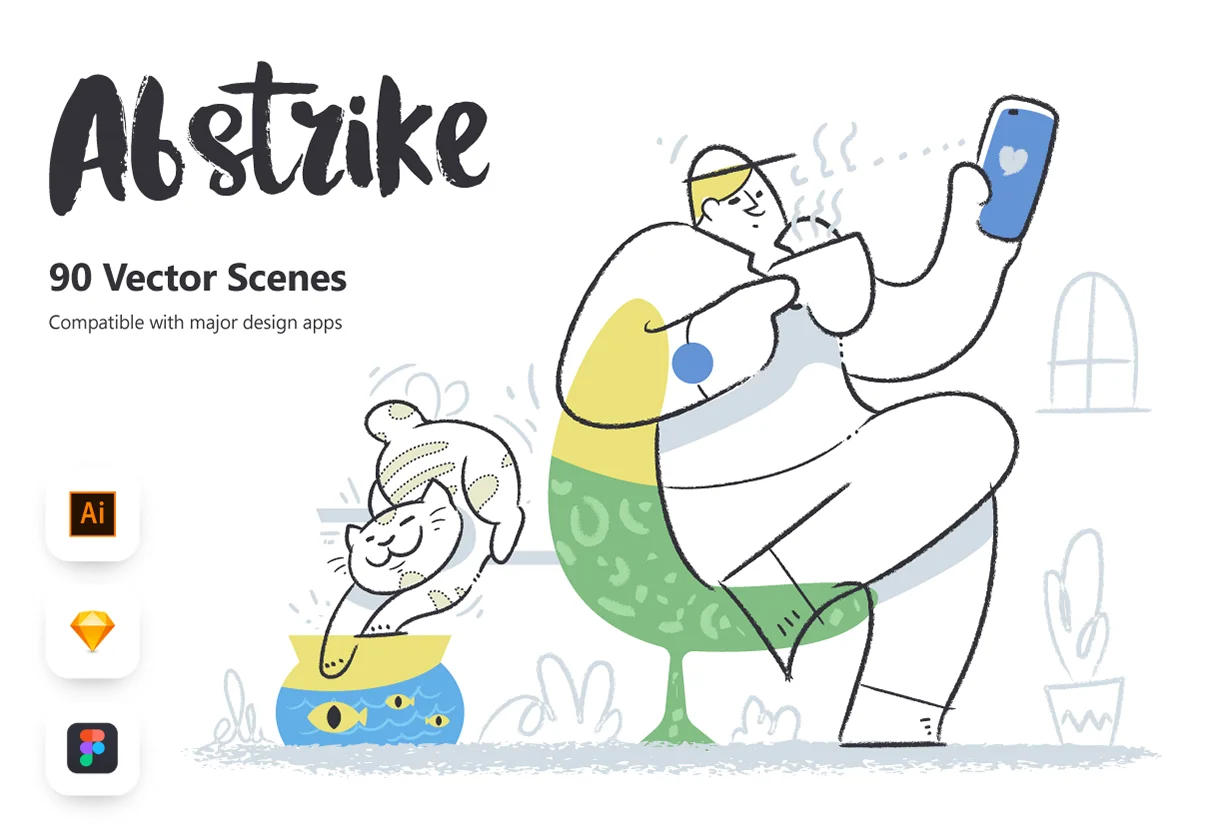 Abstrike illustrations