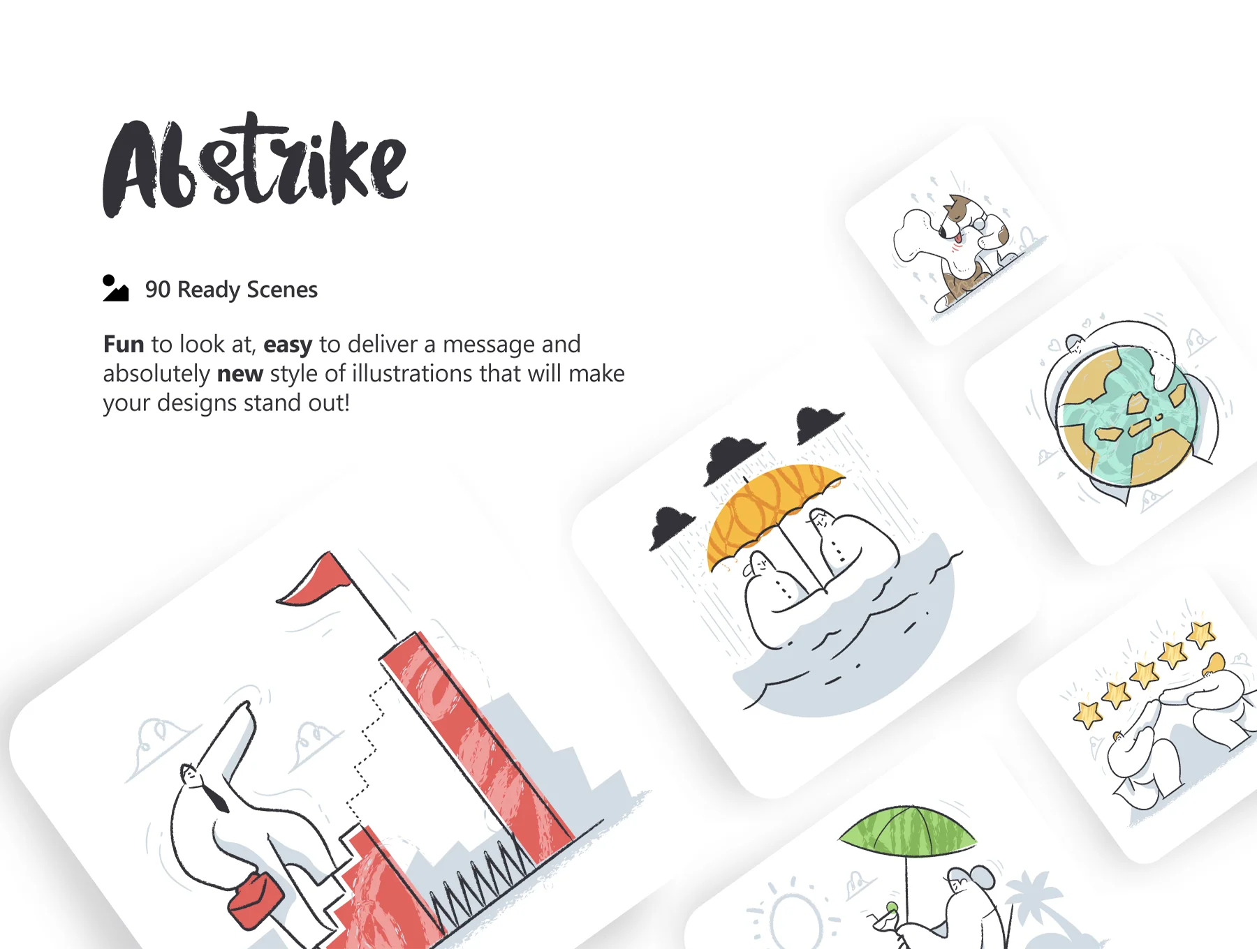 Abstrike illustrations