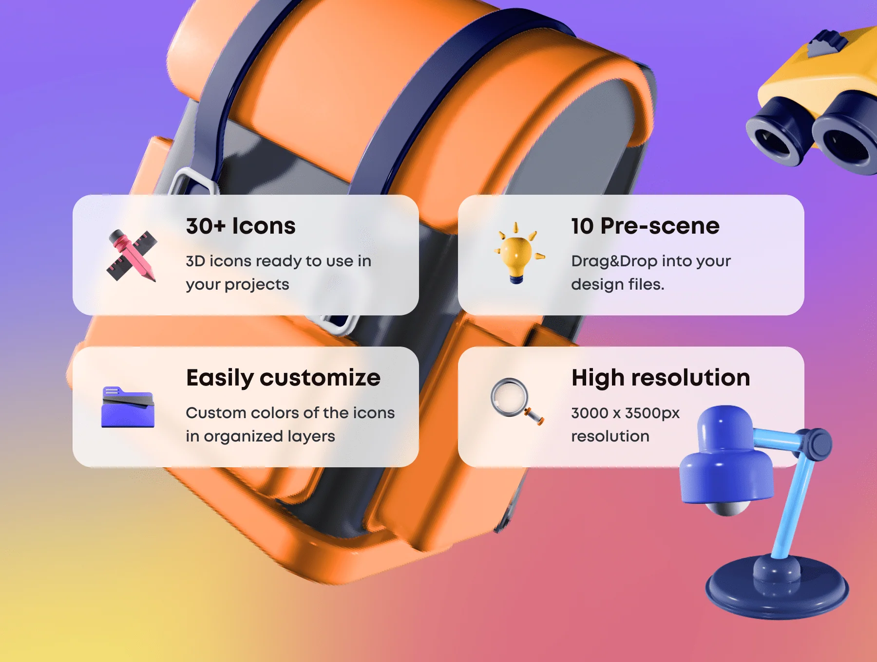 Academe - 3D Education Icons 2