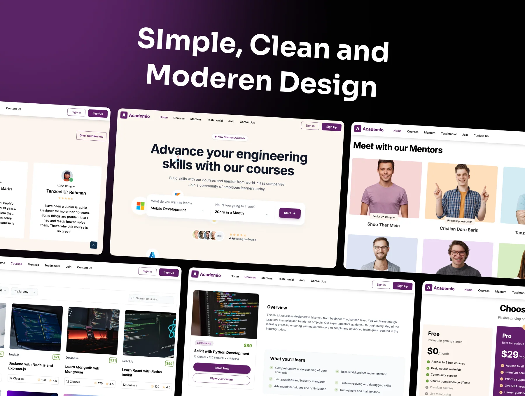 Academio - Online Course Website 4