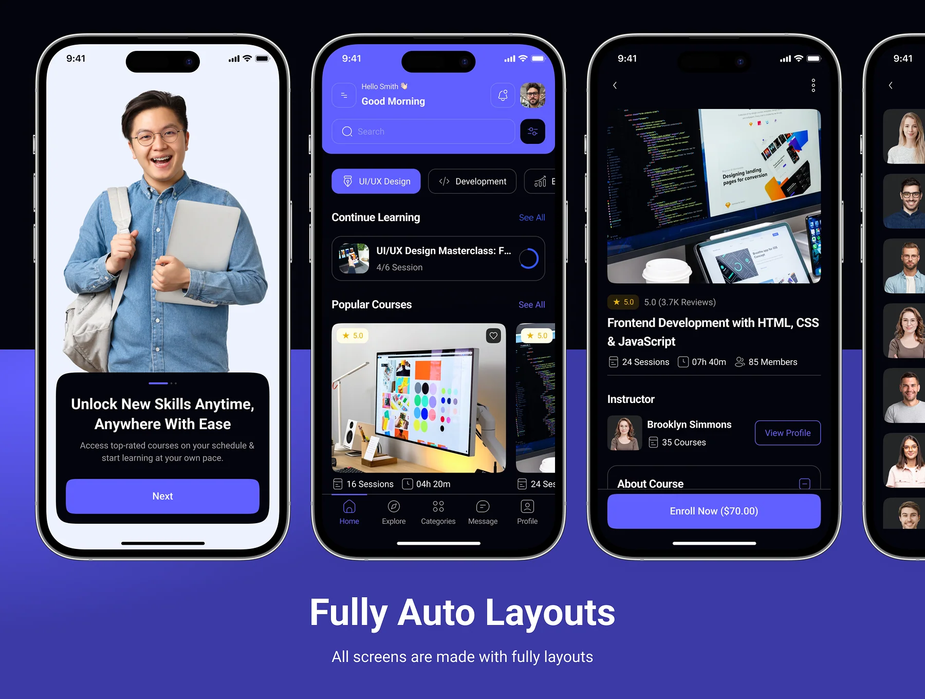 academix - Online Course App UI Kit 4