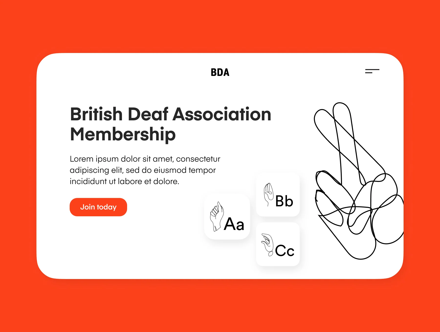 Accessibility: Sign Language Alphabet Icons Set 6