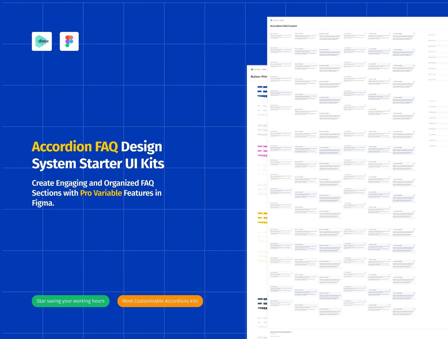 Accordion FAQ Design System Starter UI Kits