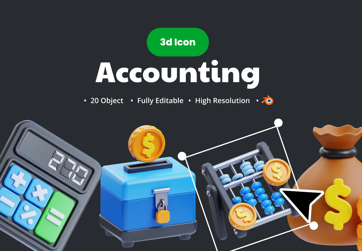 Accounting 3d Illustrations