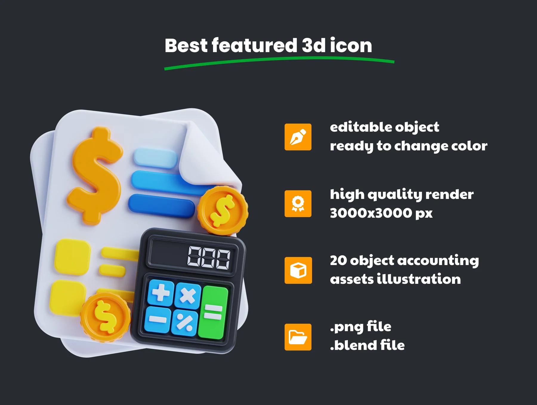 Accounting 3d Illustrations 2