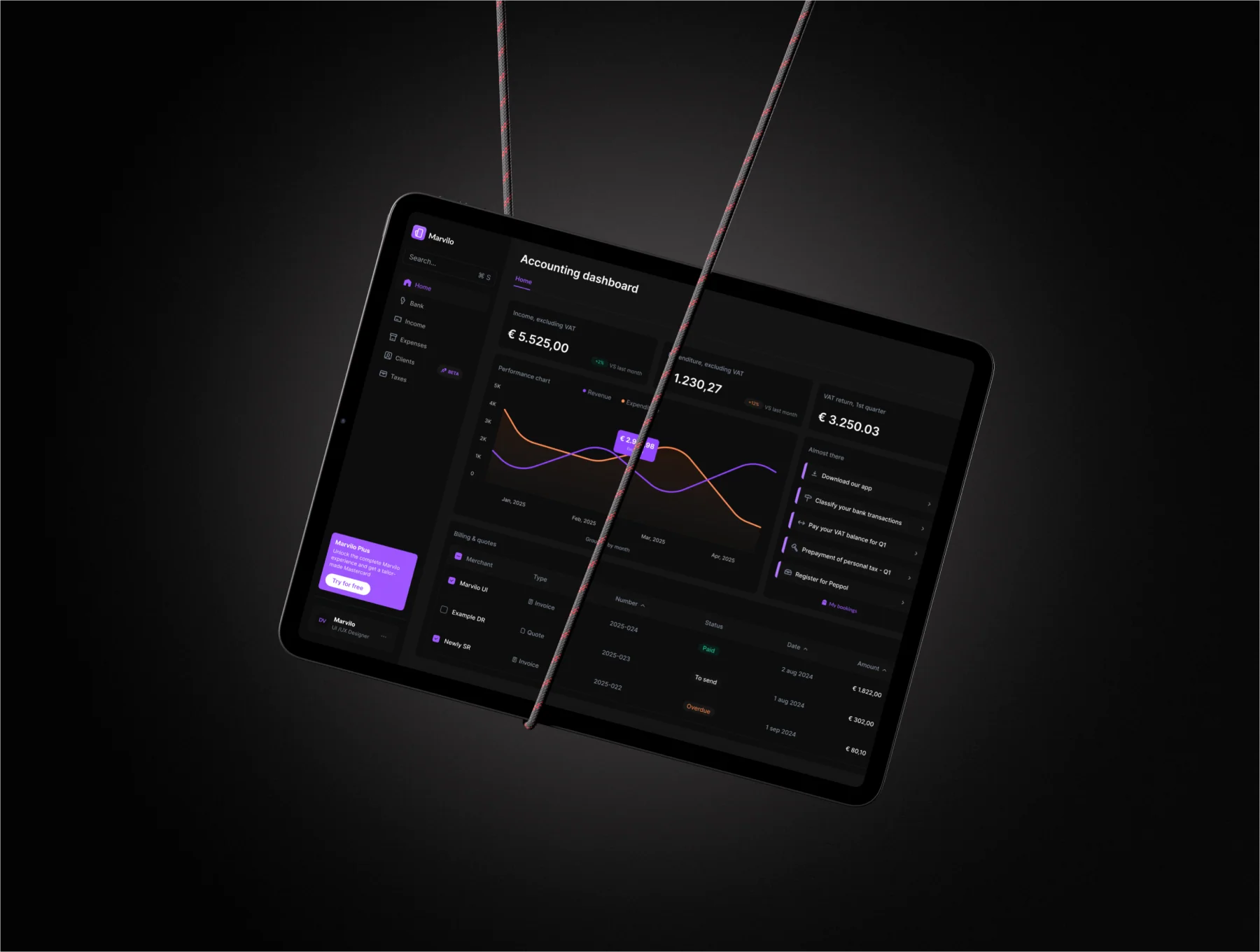 Accounting Dashboard & App UI kit 3