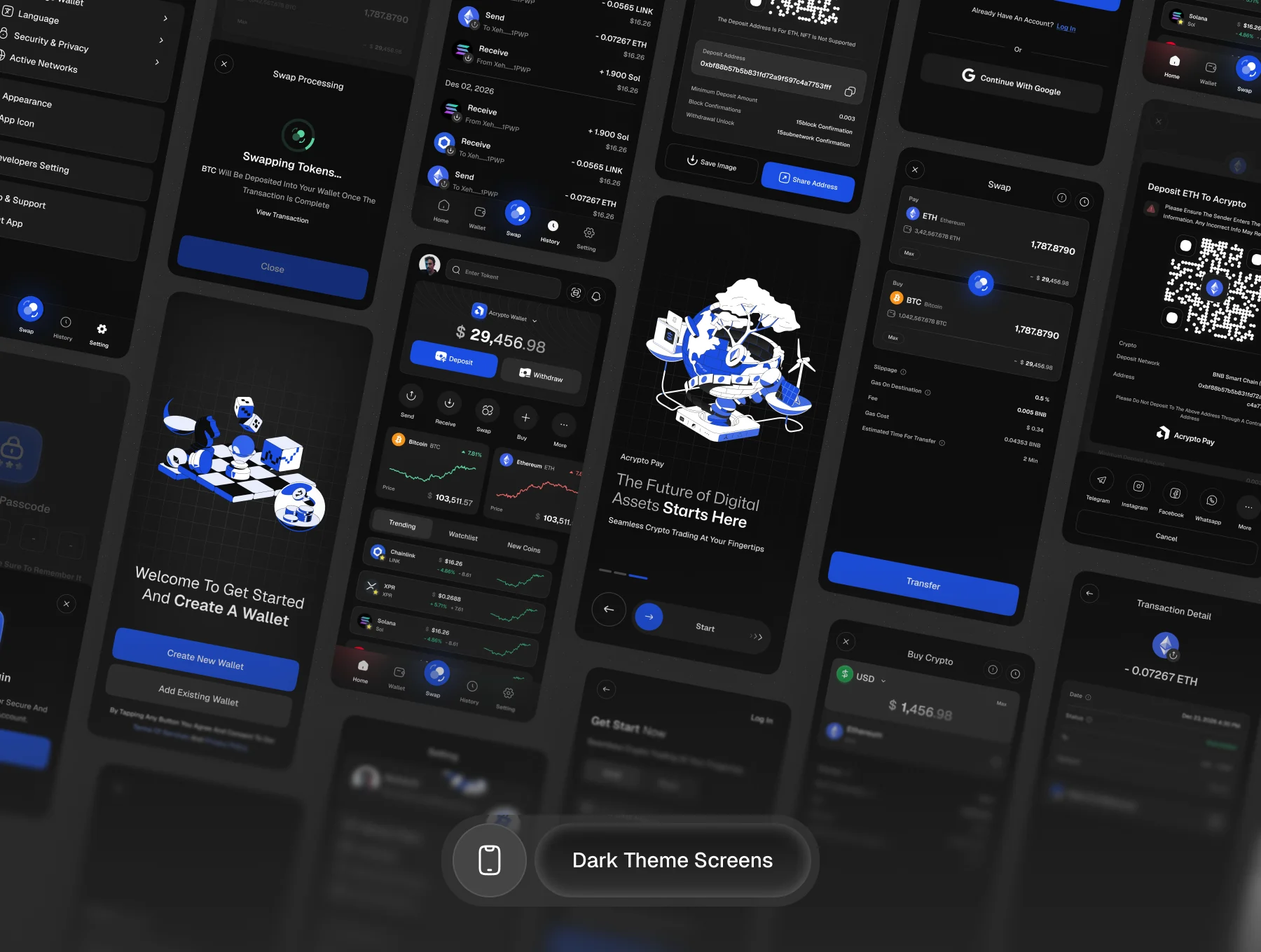 Acrypto Pay — Crypto Wallet & Payment UI Kit 3