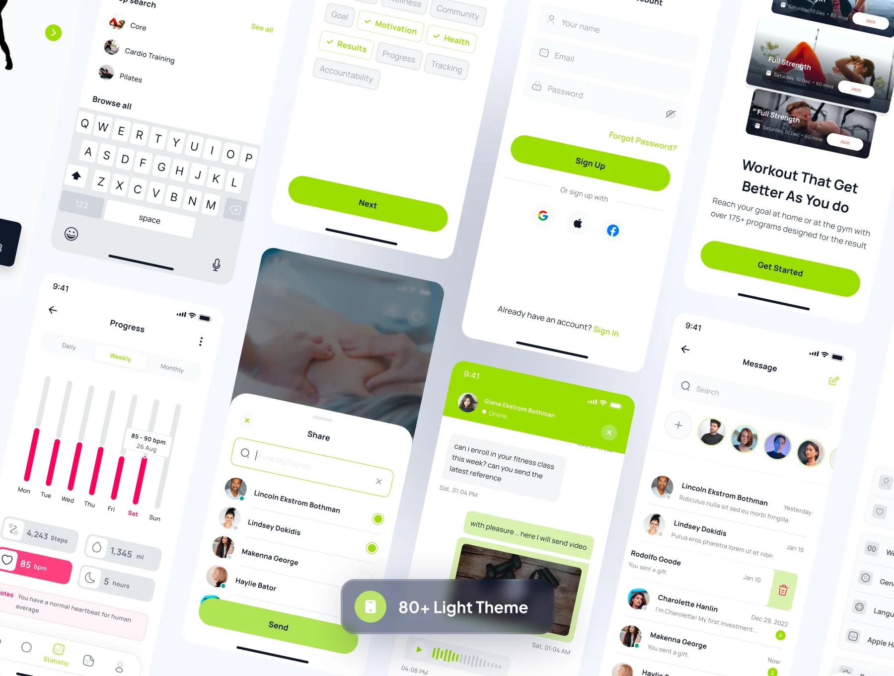 Activemore - Fitness and Workout App UI Kit 5